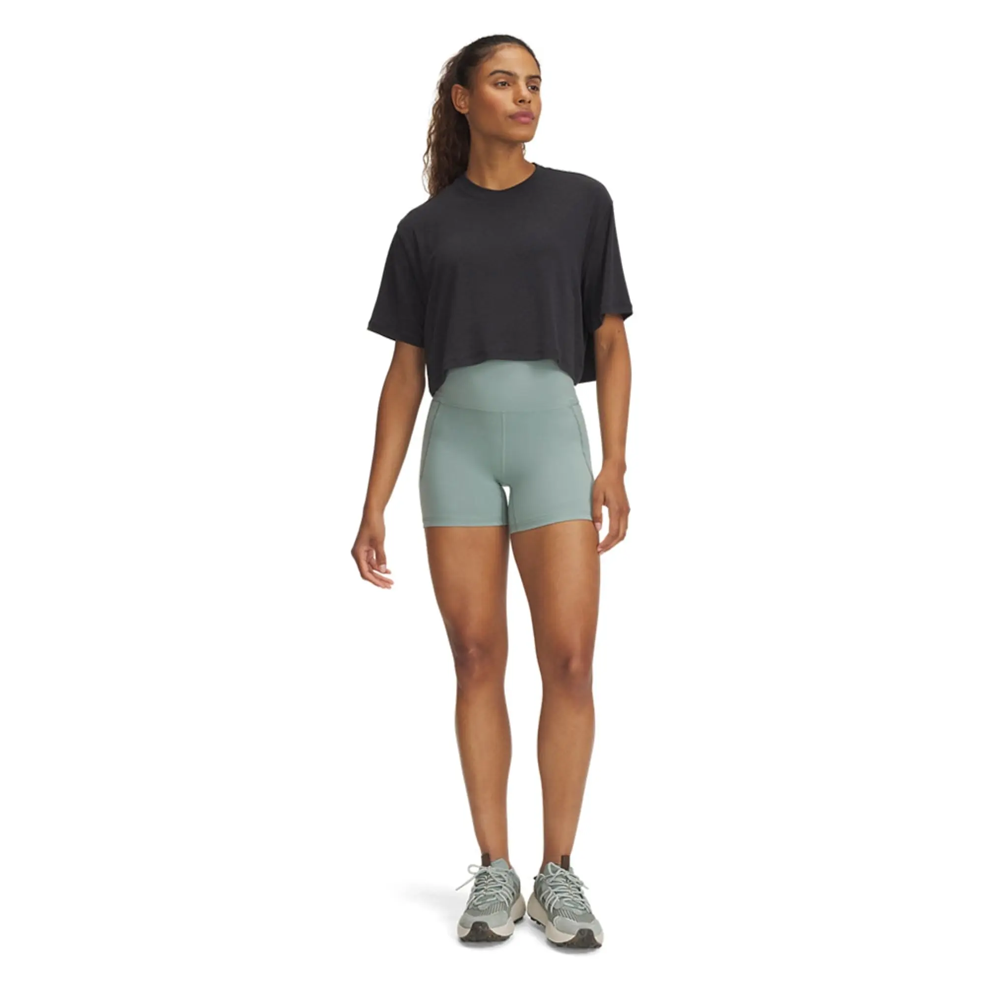 Women's  Under Armour  Meridian Middy Shorts Silica Green / Silica Green XS