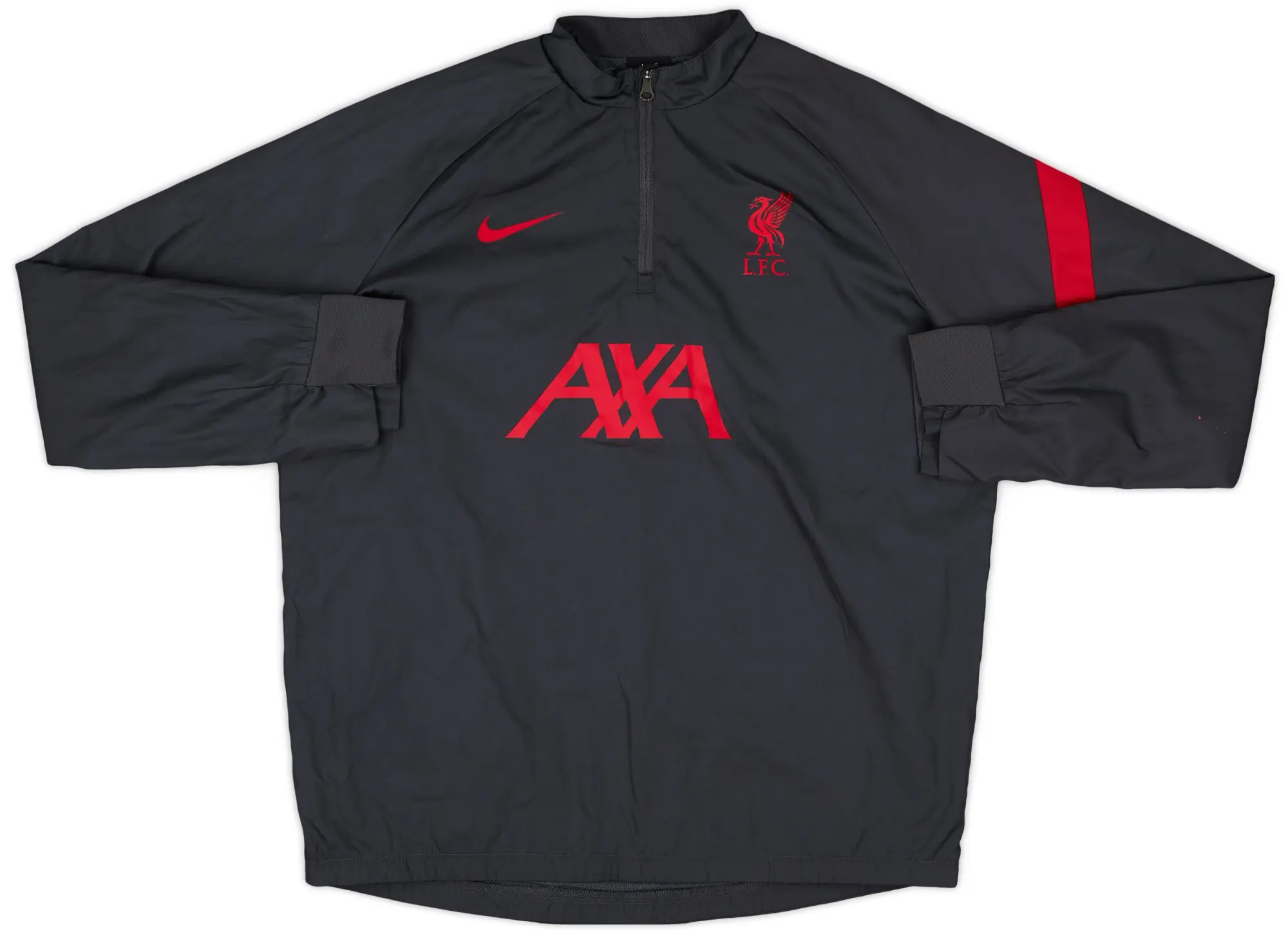 2020-21 Liverpool Nike 1/4 Zip Windbreaker - 8/10 - (XL.Boys)