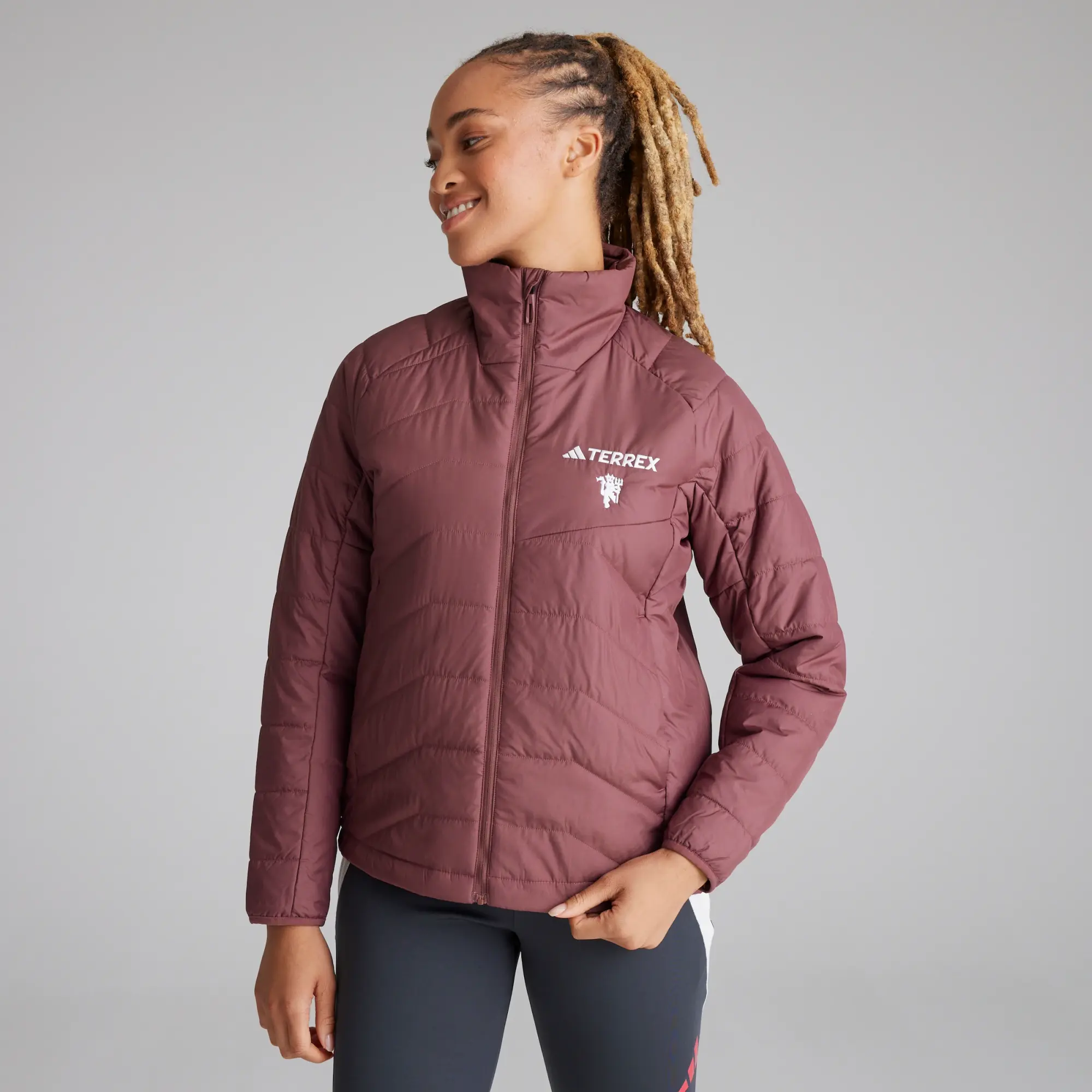 Manchester United x adidas Womens Terrex Multi Synthetic Jacket Pink