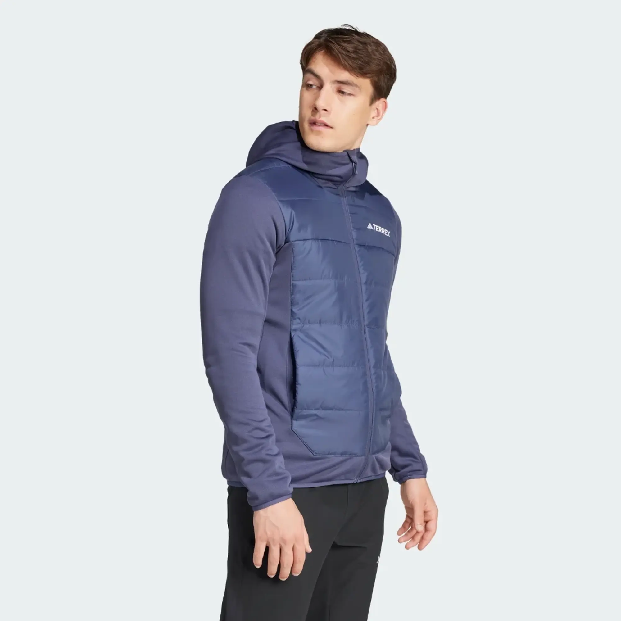 Manchester United x adidas Mens Terrex Multi Hybrid Insulated Jacket Navy