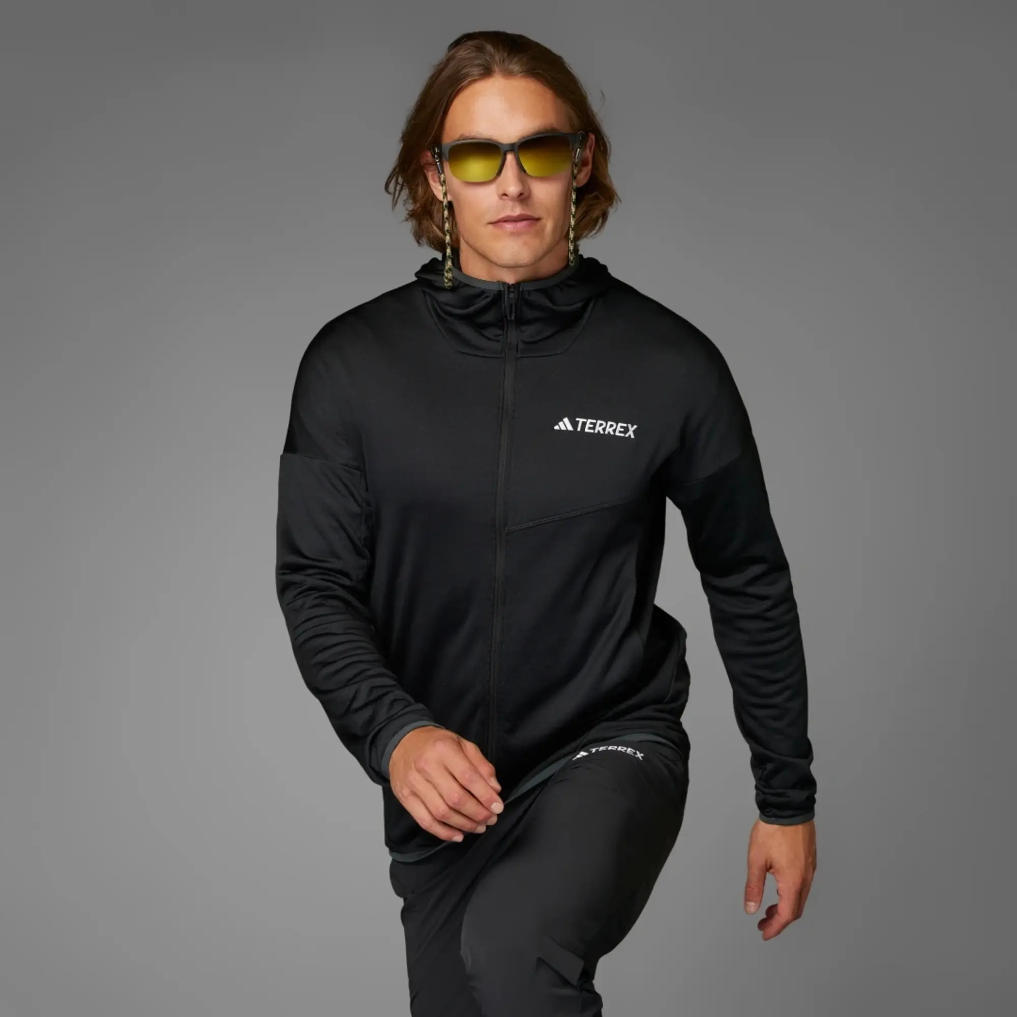 adidas Terrex Xperior CLIMAWARM Light Fleece Hooded Jacket