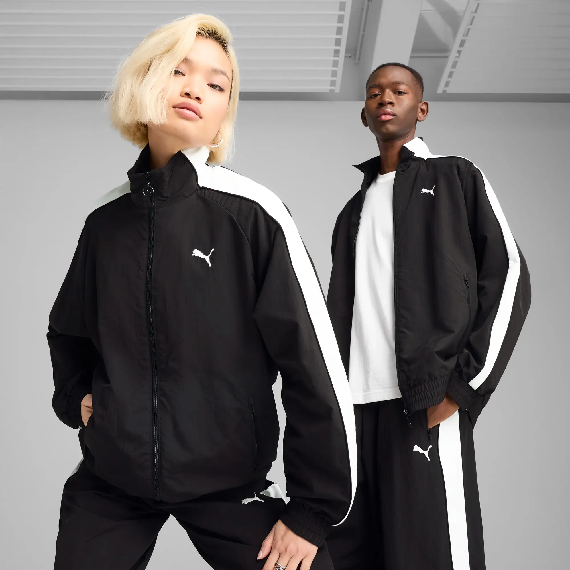 PUMA T7 Oversized Track Jacket Unisex, Black