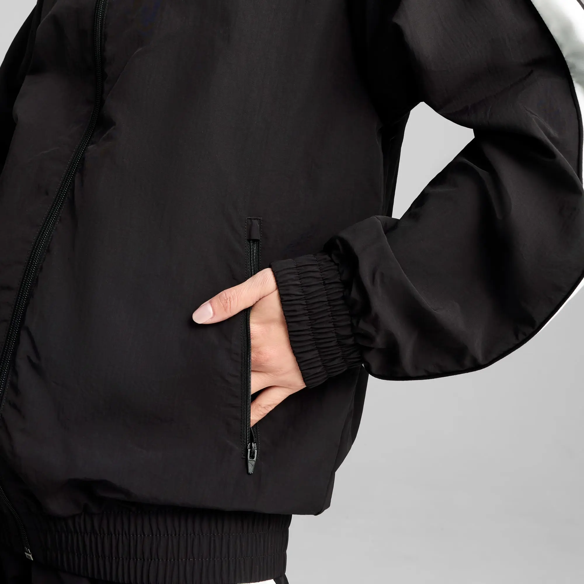 PUMA T7 Oversized Track Jacket Unisex, Black
