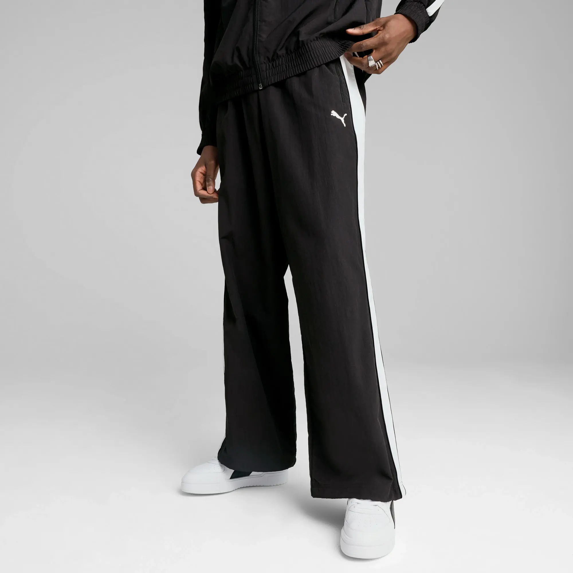 PUMA T7 Oversized Track Pants Unisex, Black