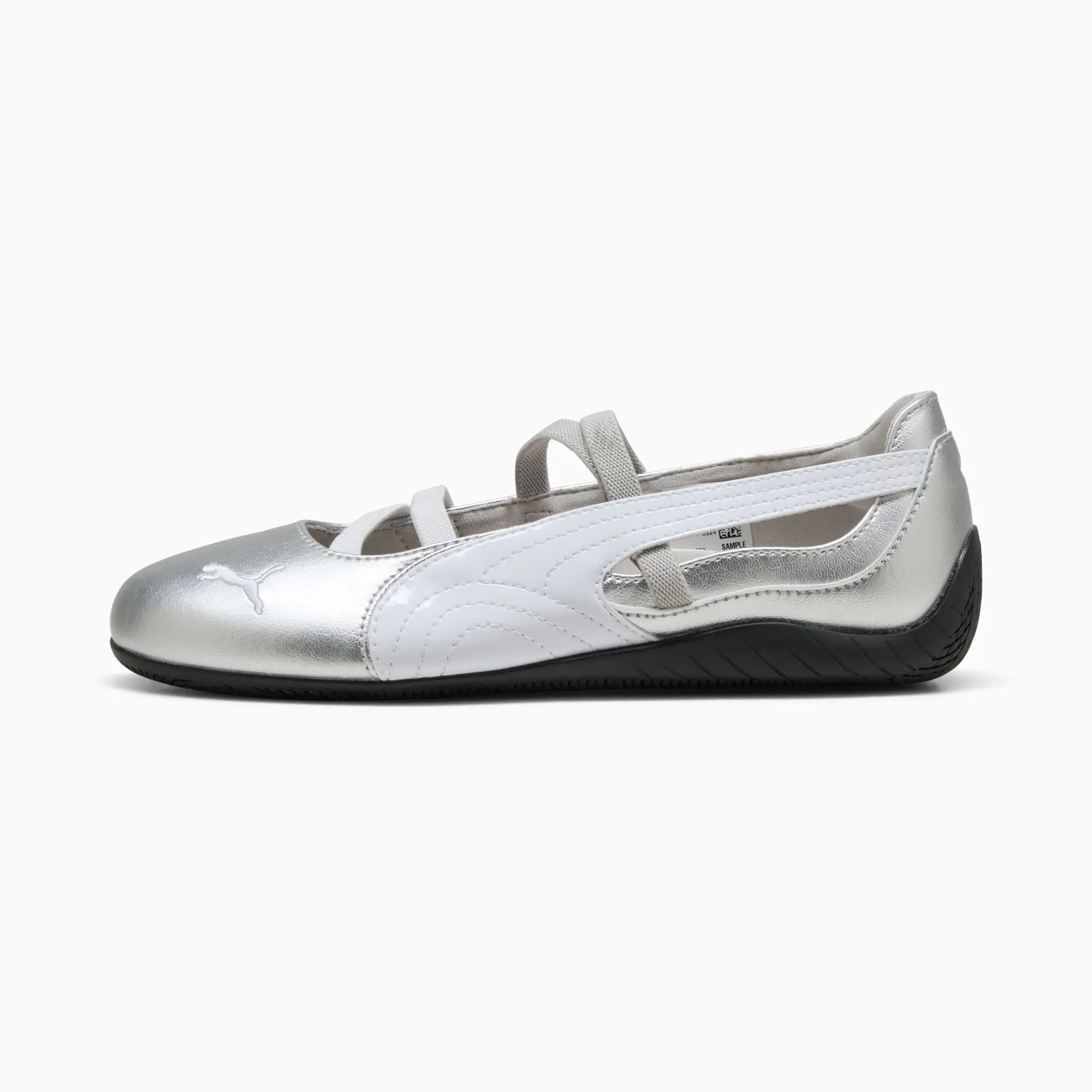 PUMA SpeedCat Ballet Metallic Shoes Women, Silver/White