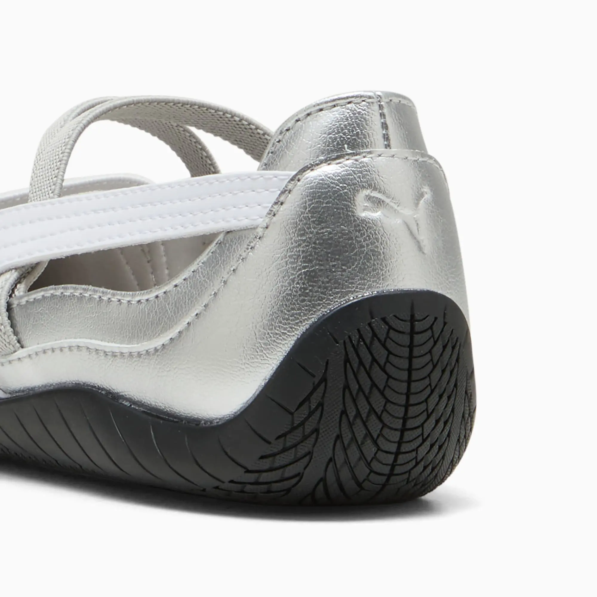 PUMA SpeedCat Ballet Metallic Shoes Women, Silver/White