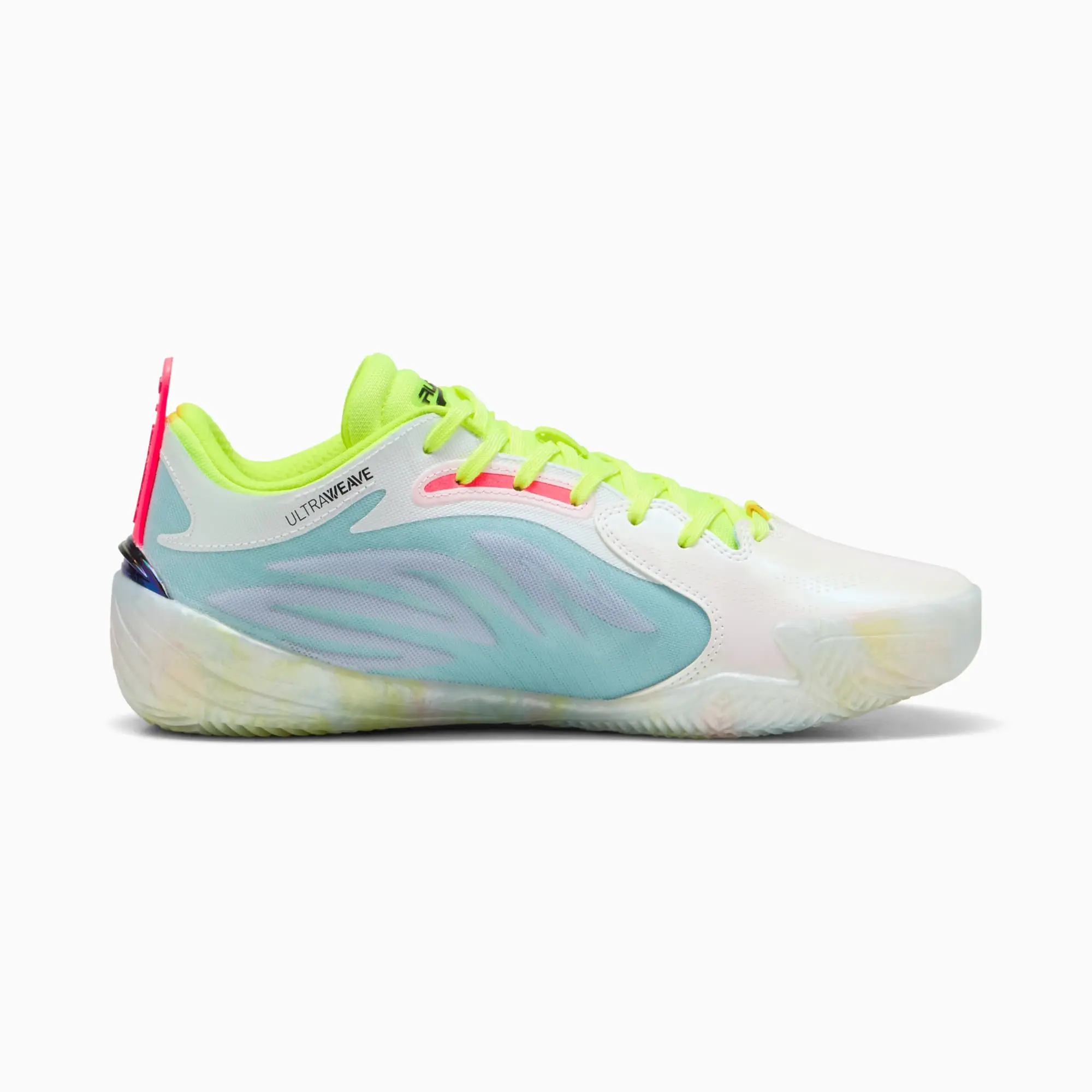 PUMA All-Pro Nitro™ Elite Basketball Shoes Unisex, Light Aqua/Yellow Alert