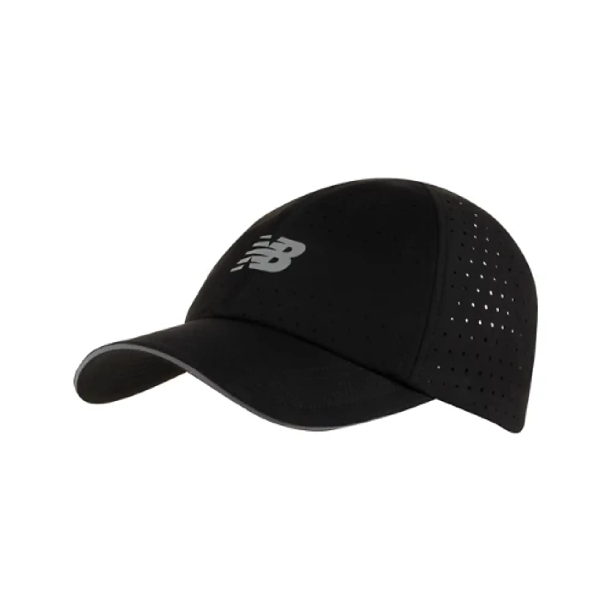 New Balance Unisex 6 Panel Pro Run Hat in Black Polyester
