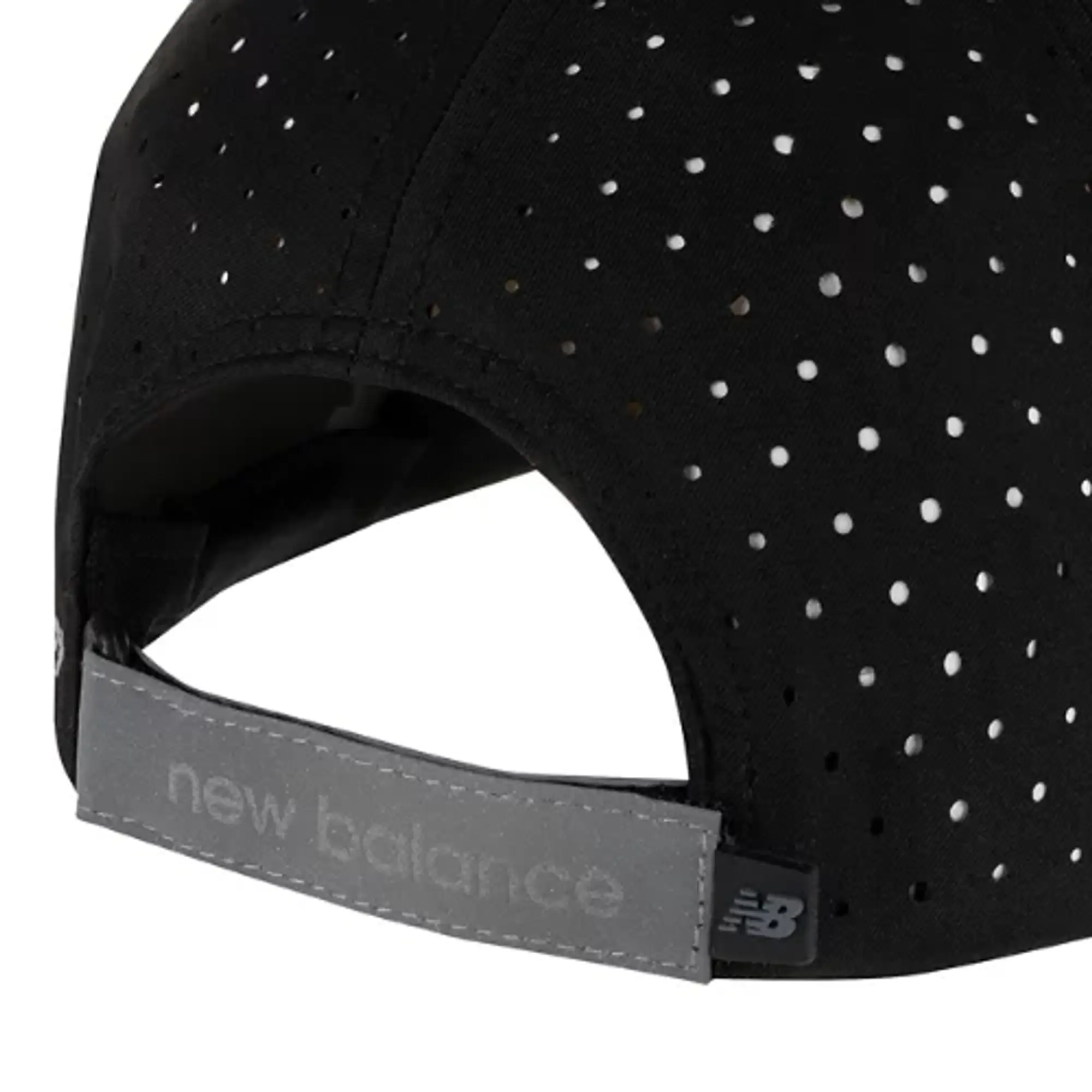 New Balance Unisex 6 Panel Pro Run Hat in Black Polyester