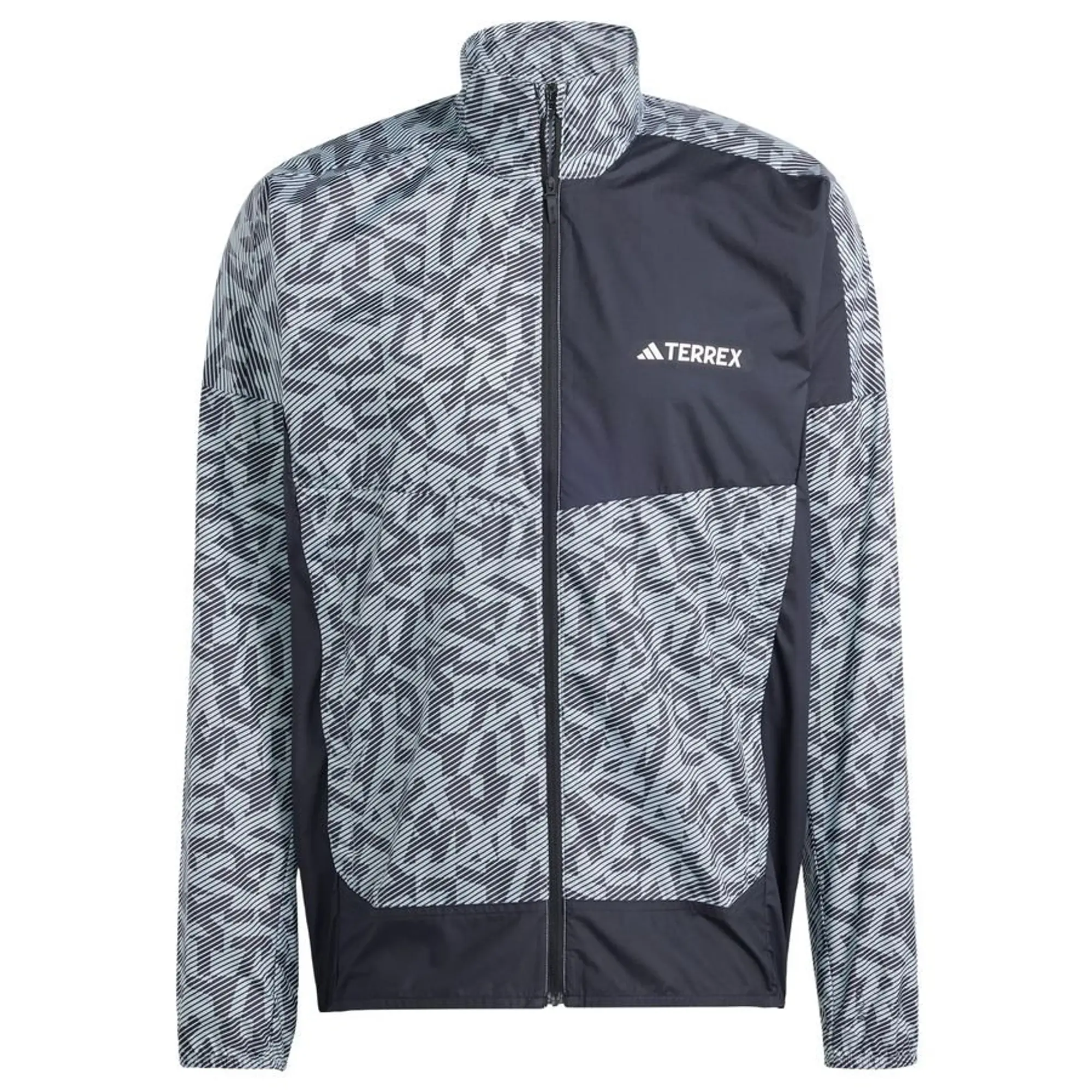 adidas Terrex Trail Wind Running Jacket Men - Grey, Black