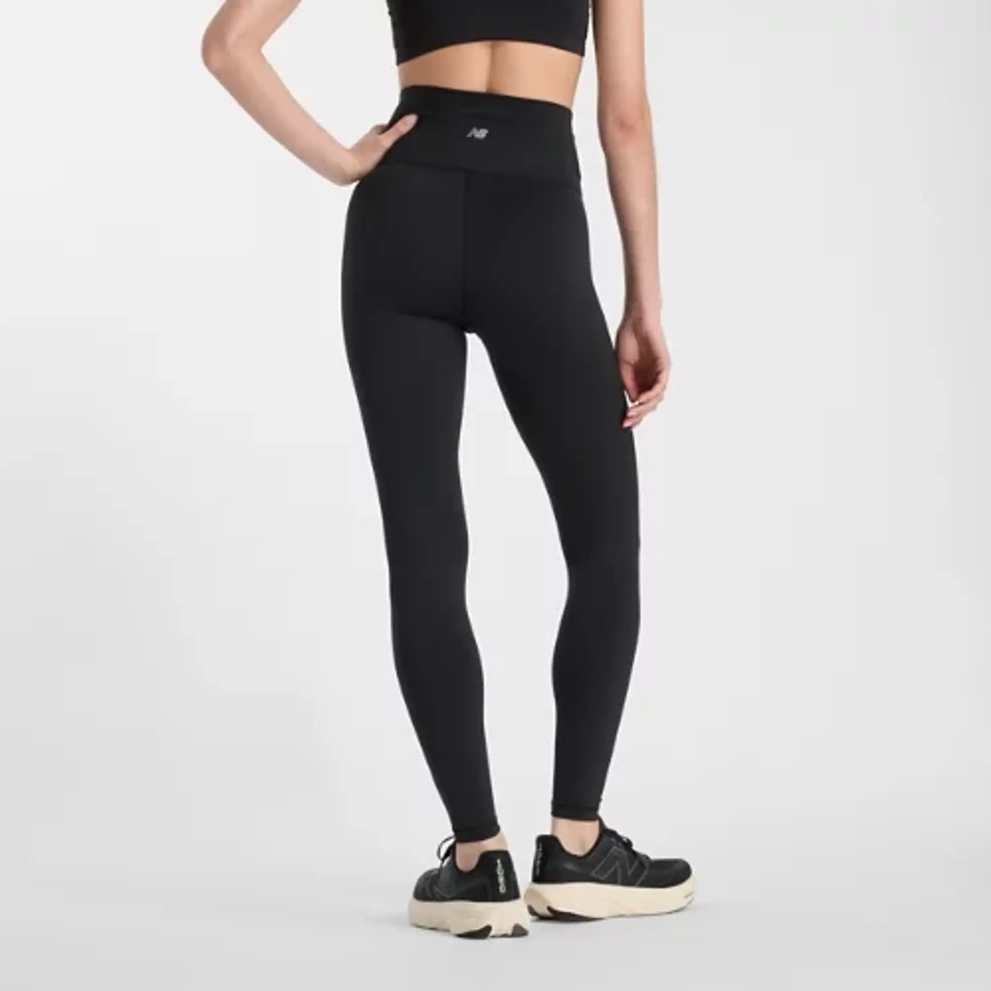 New Balance Women's NB Define High Rise Legging 25 in Black Poly Knit