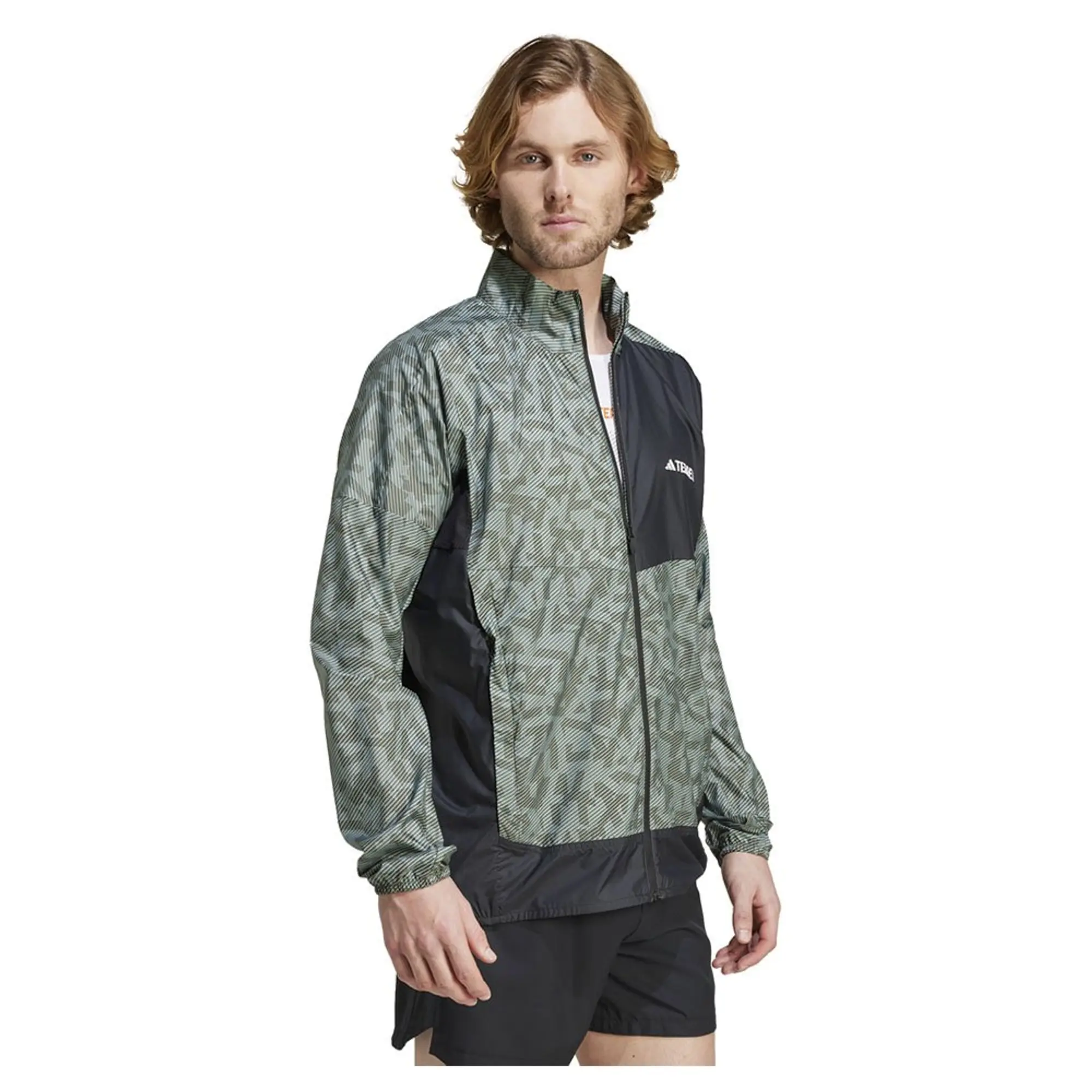 adidas Terrex Trail Wind Running Jacket Men - Olive