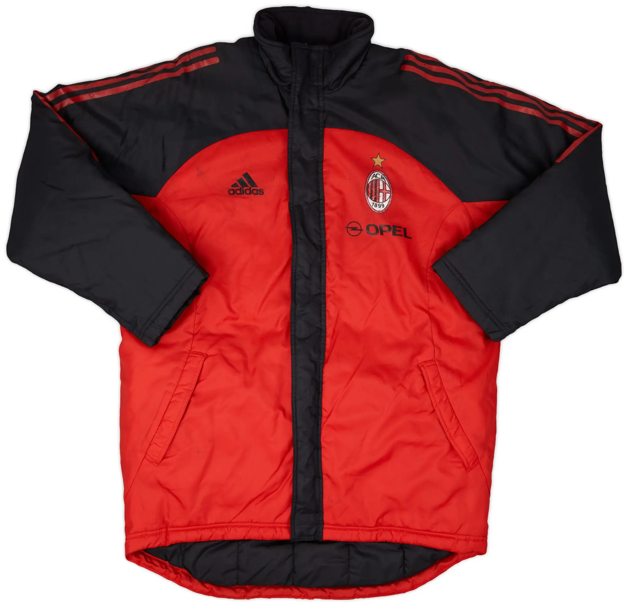 2001-02 AC Milan adidas Padded Bench Coat - 5/10 - (L)