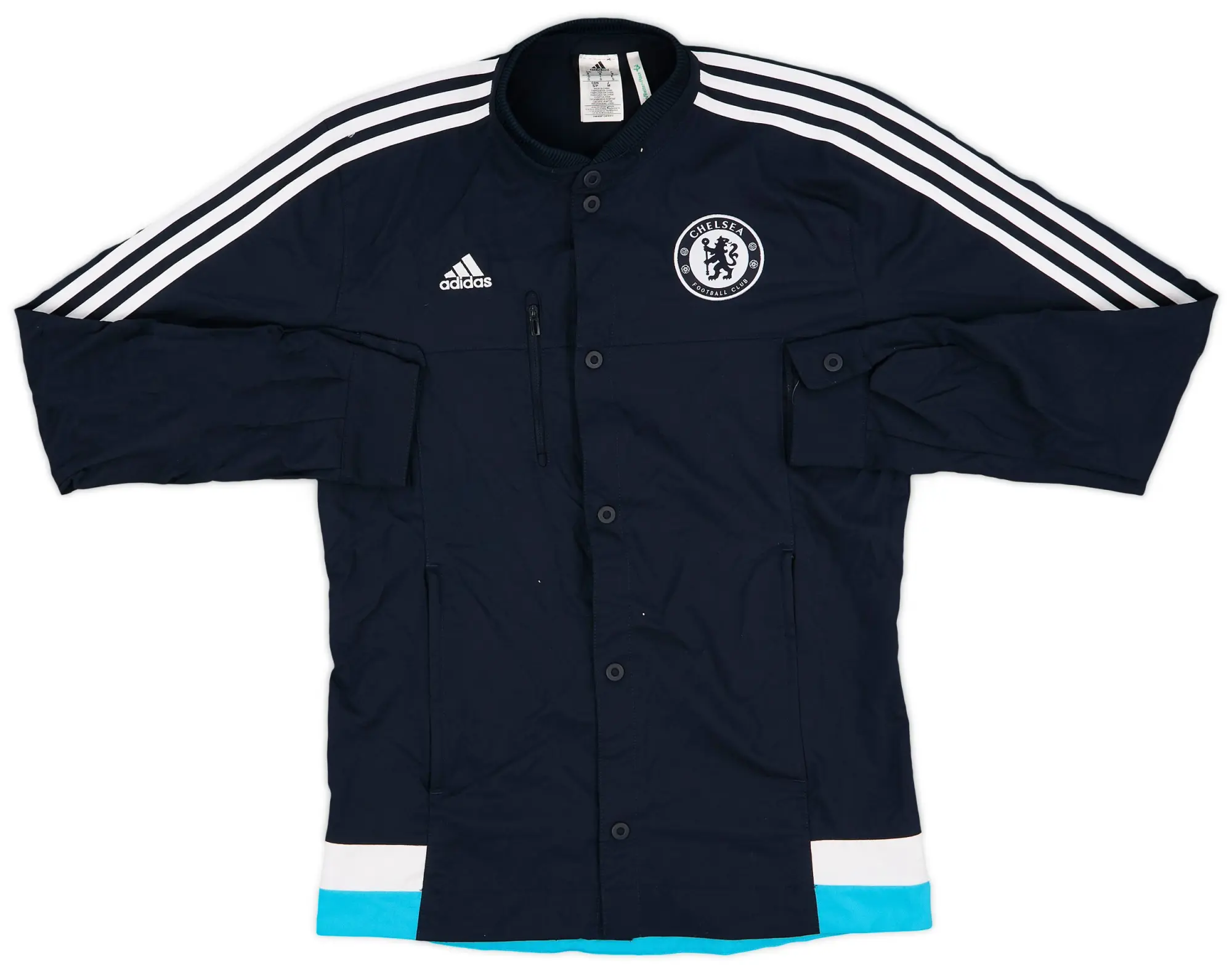 2014-15 Chelsea adidas Button Track Jacket - 9/10 - (S)