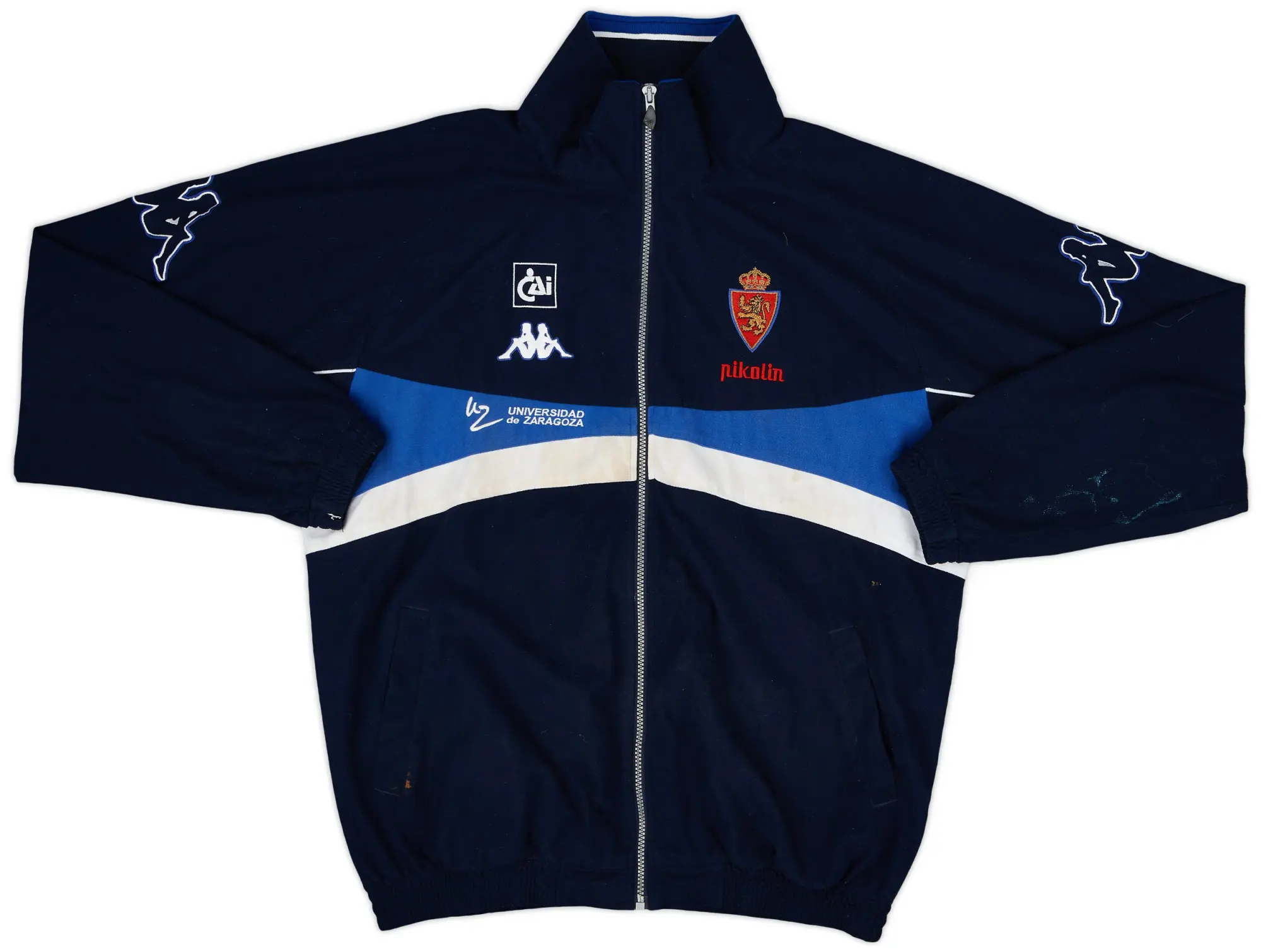2001-03 Real Zaragoza Kappa Player Issue Track Jacket - 6/10 - (XL)