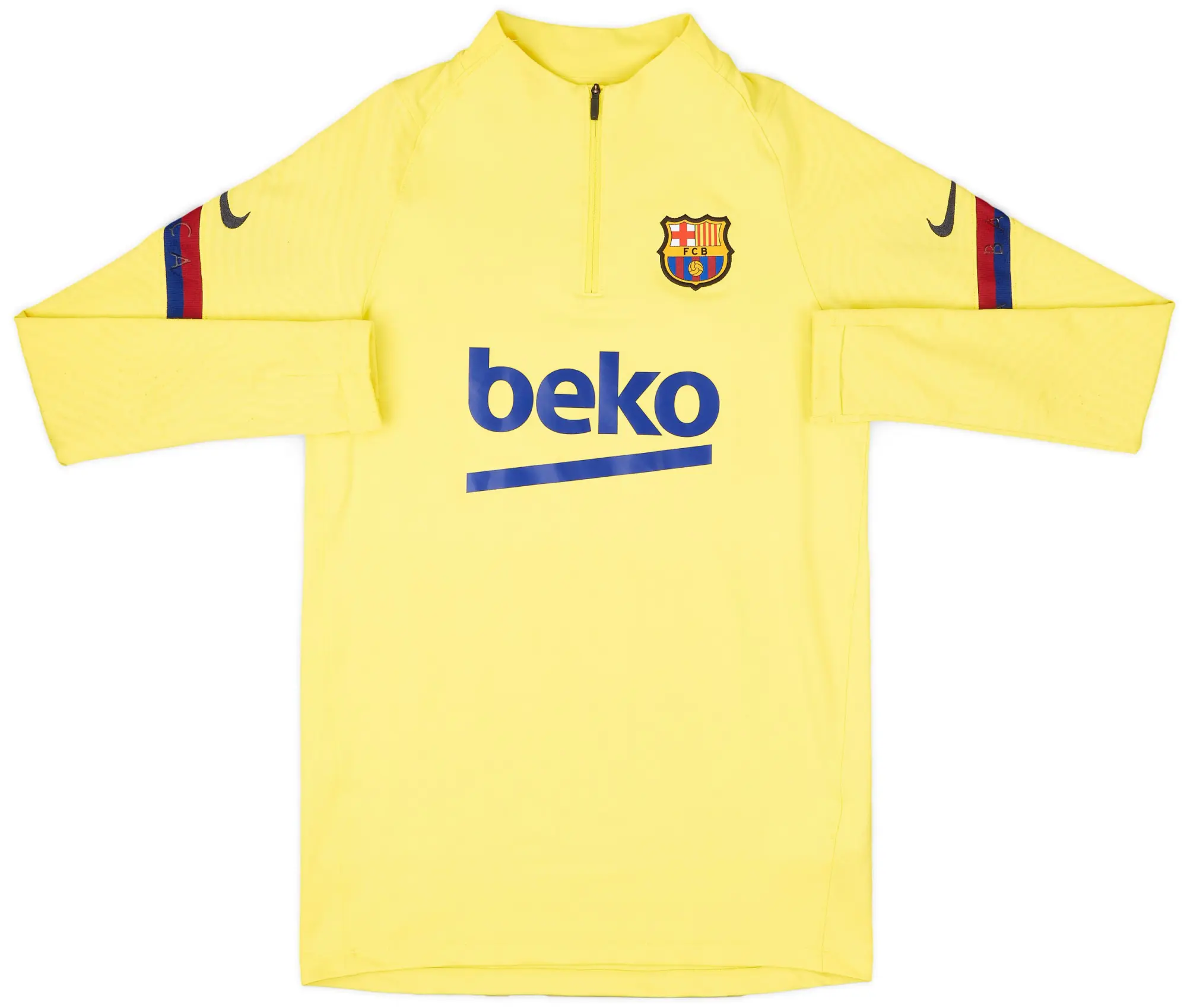 2020-21 Barcelona Nike 1/4 Zip Drill Top - 6/10 - (S)