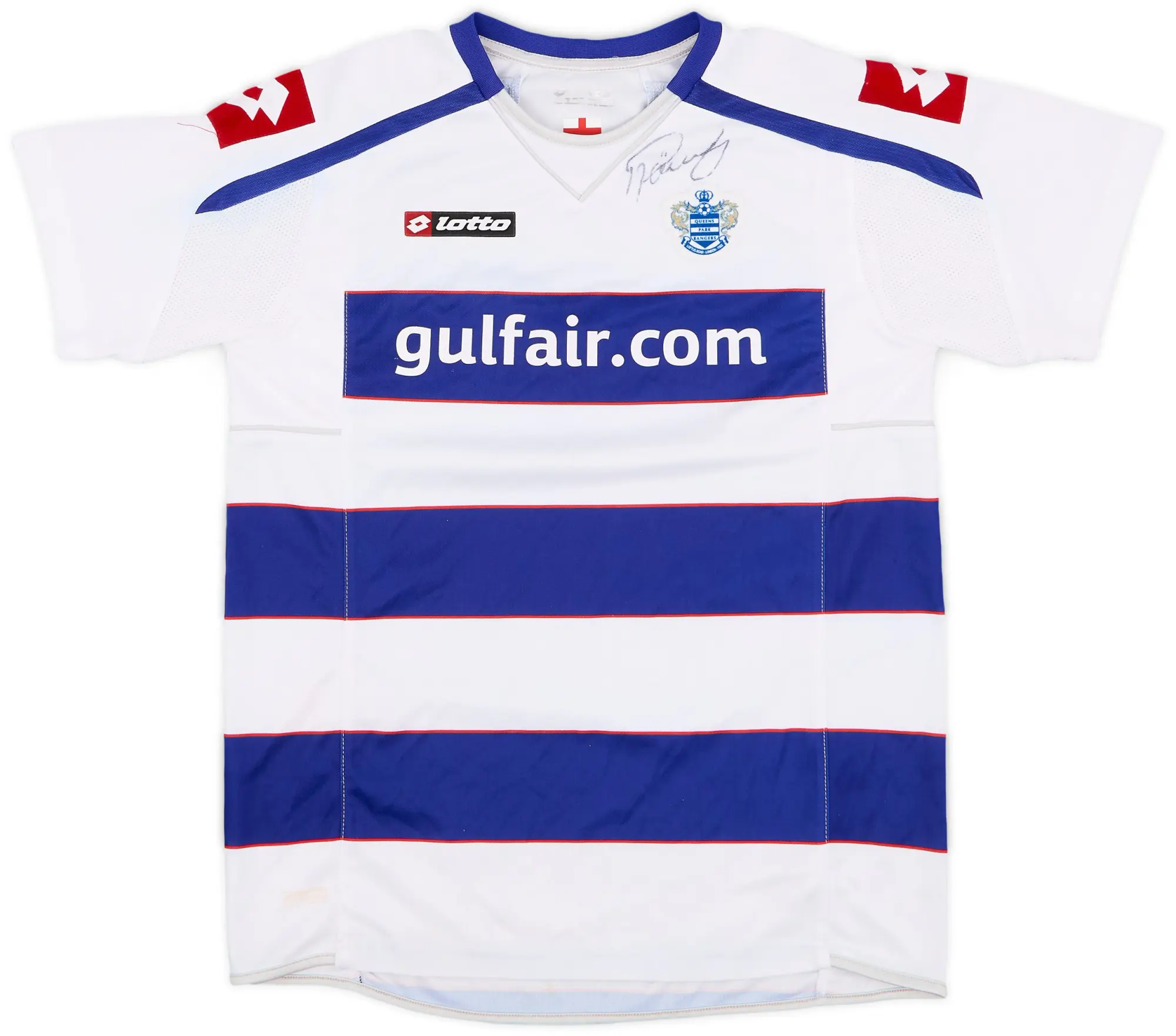 Lotto 2010-11 QPR Signed Home Shirt - 7/10 - (XL.Boys)