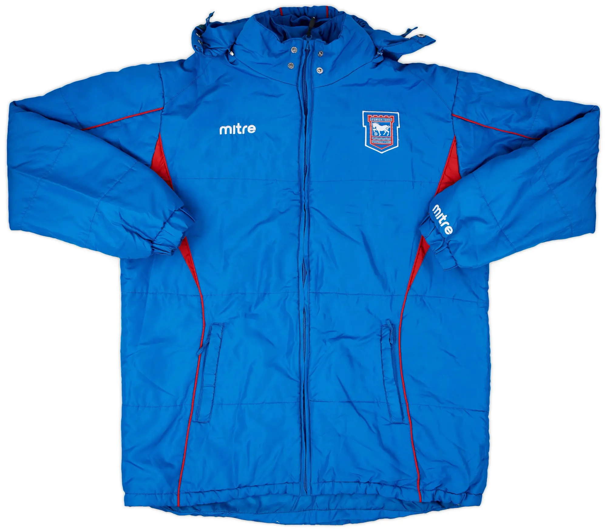 2011-12 Ipswich Mitre Hooded Bench Coat - 9/10 - (XL)