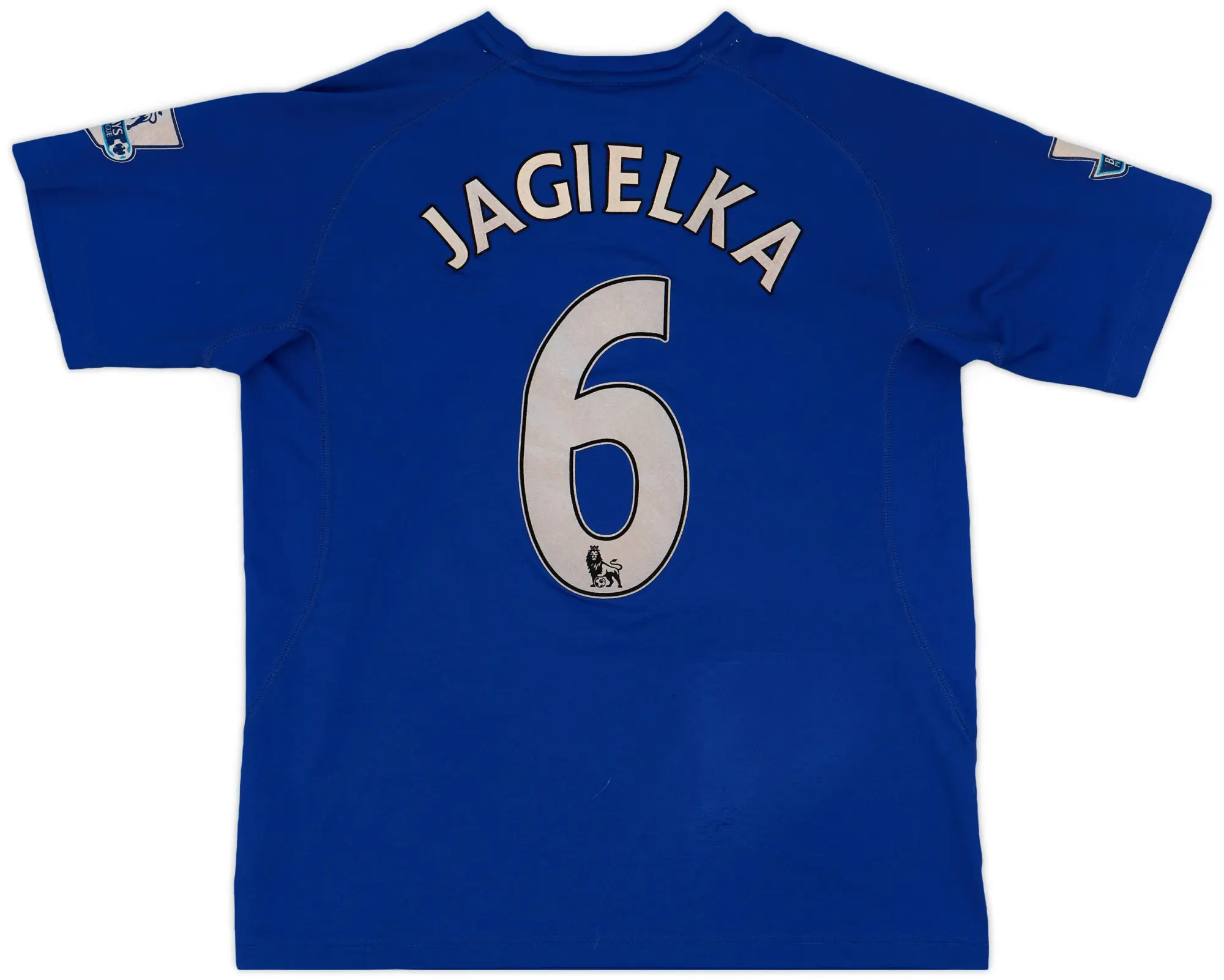 LeCoqSportif 2010-11 Everton Home Shirt Jagielka #6 - 6/10 - (L)