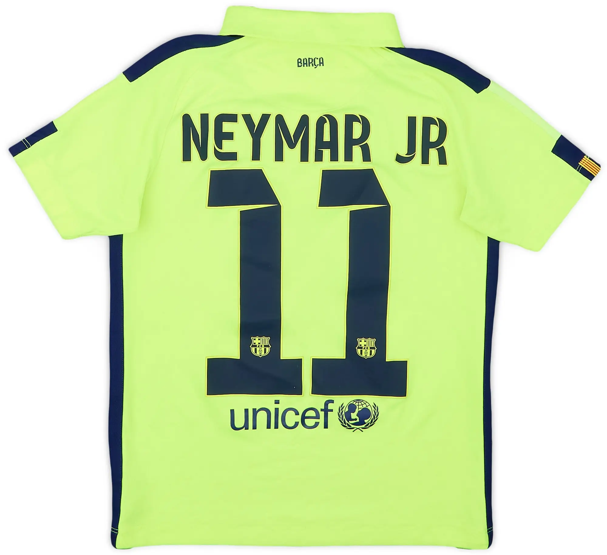 Nike 2014-15 Barcelona Third Shirt Neymar Jr #11 - 7/10 - (M.Boys)