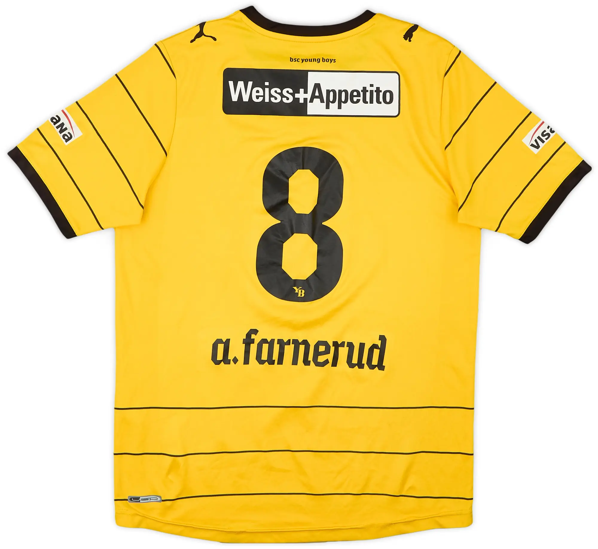Puma 2011-12 Young Boys Home Shirt A.Farnerud #8 - 7/10 - (L.Boys)
