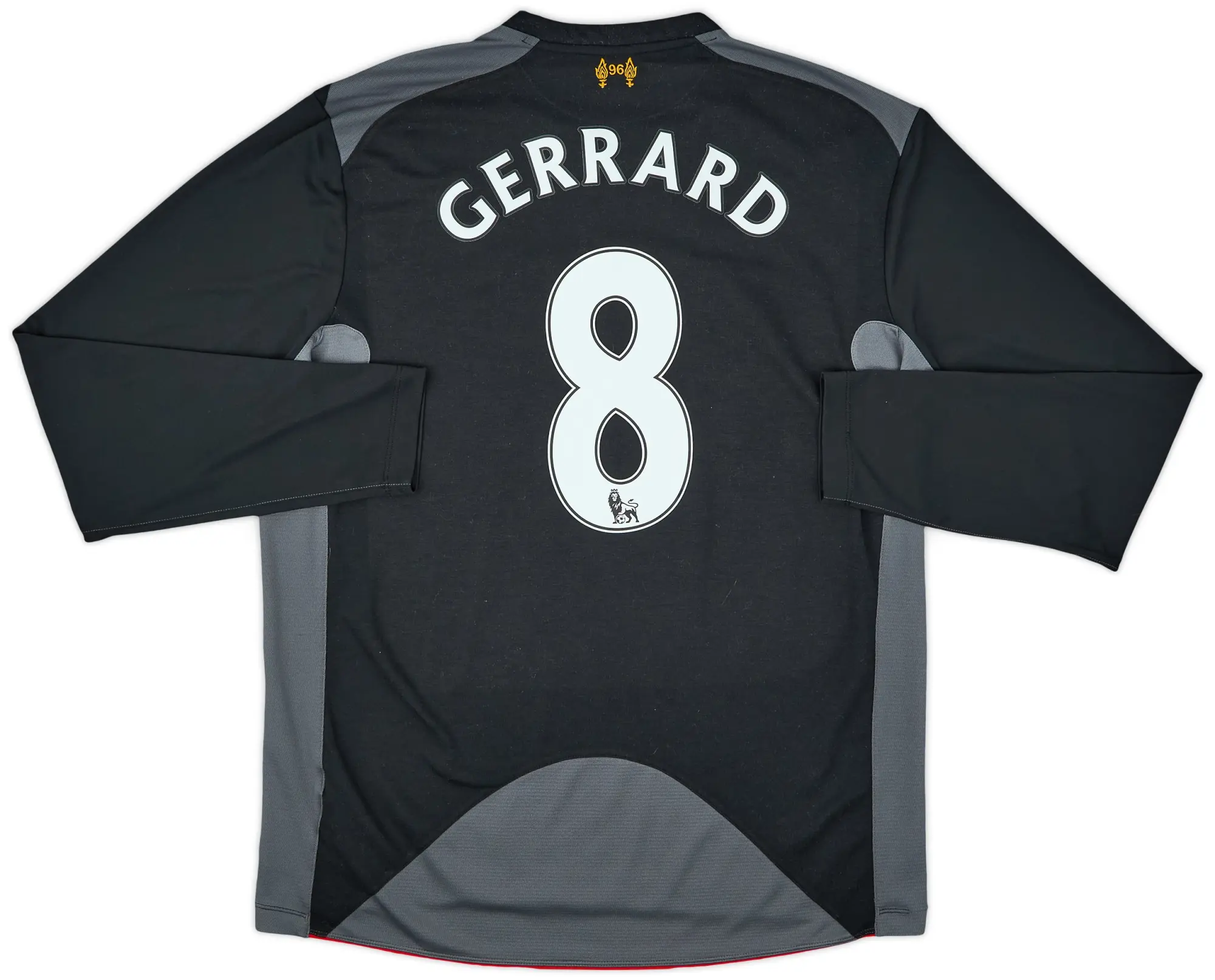 2012-13 Liverpool Away L/S Shirt Gerrard #8 - 7/10 - (L)