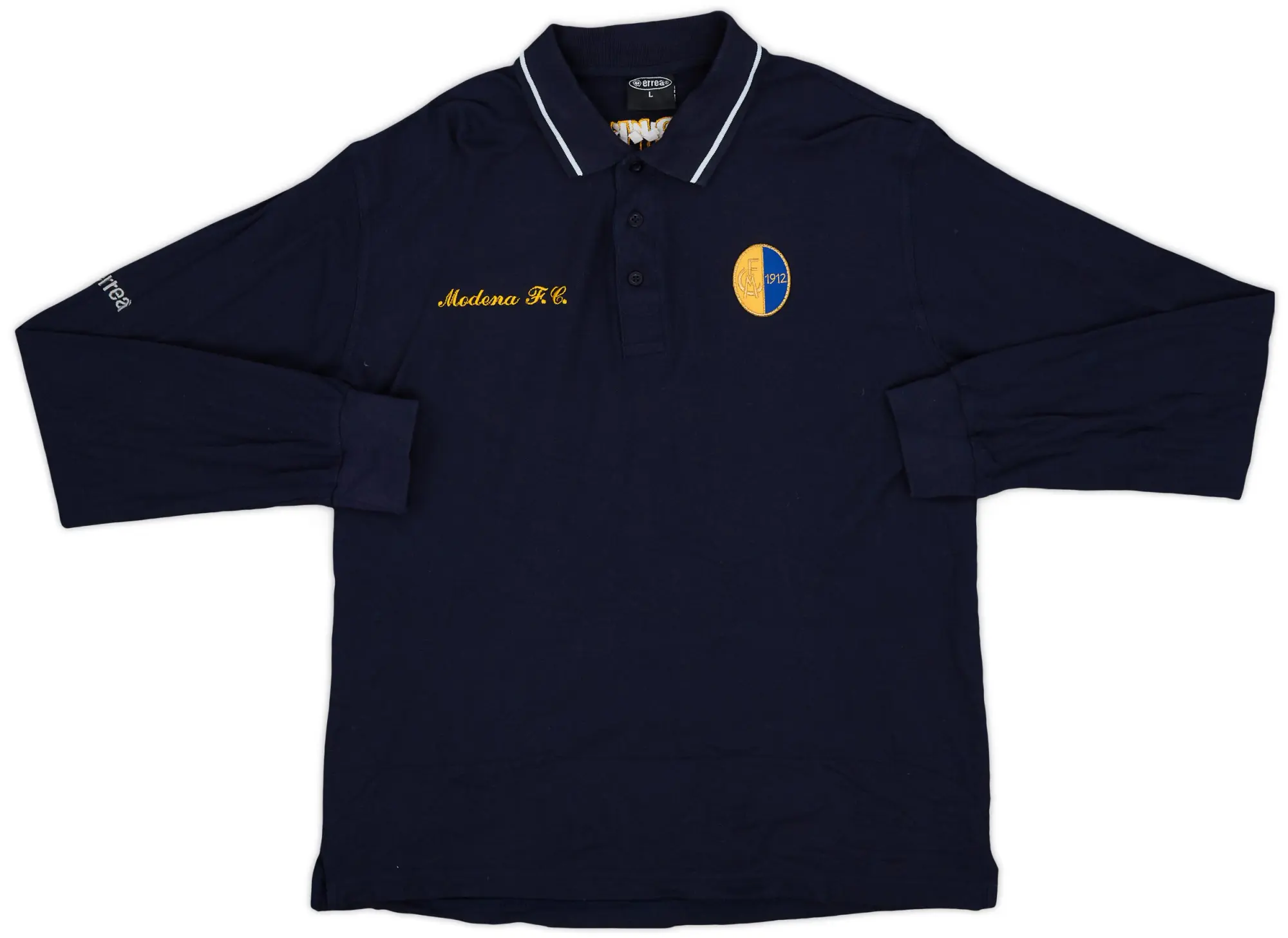2008-09 Modena Errea Polo L/S Shirt - 9/10 - (L)
