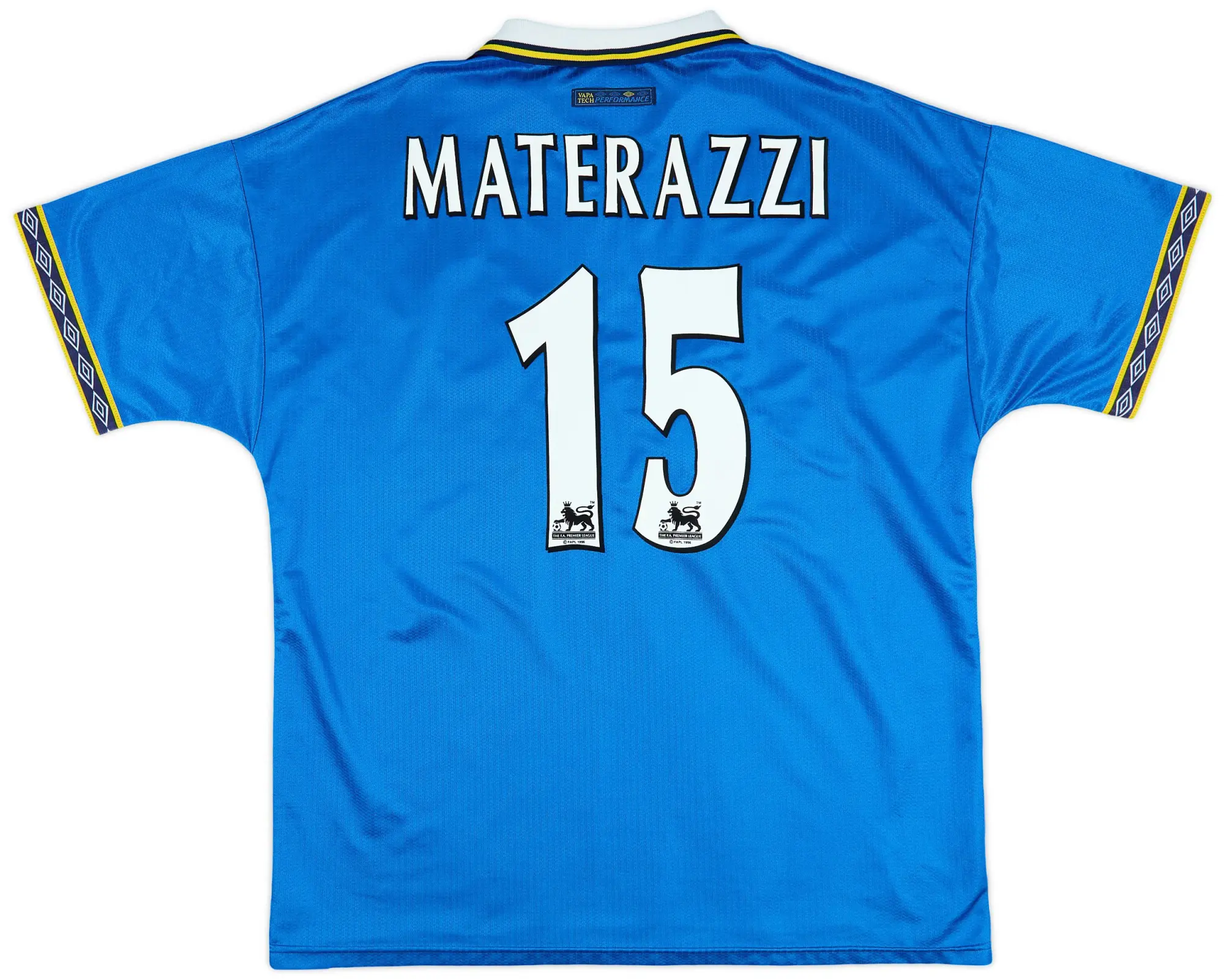 Umbro 1997-99 Everton Home Shirt Materazzi #15 - 8/10 - (XXL)