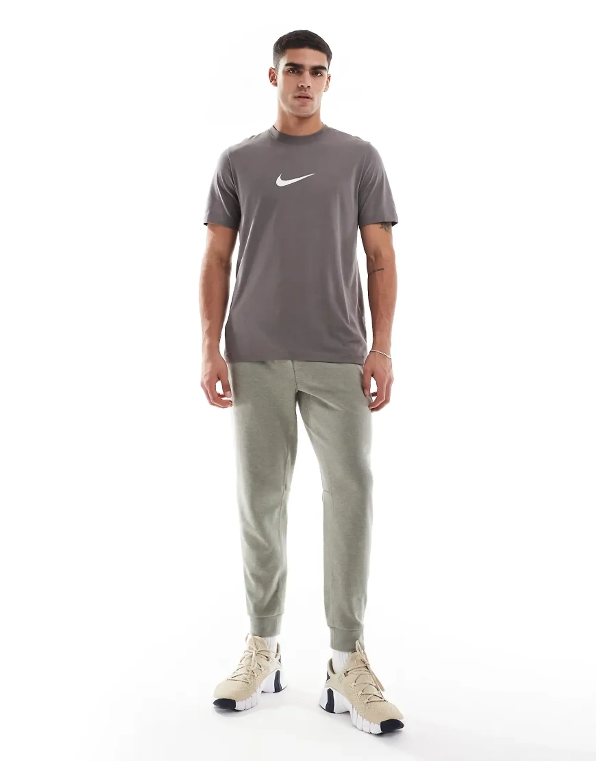 Nike Training Dri-Fit Joggers In Khaki-Green