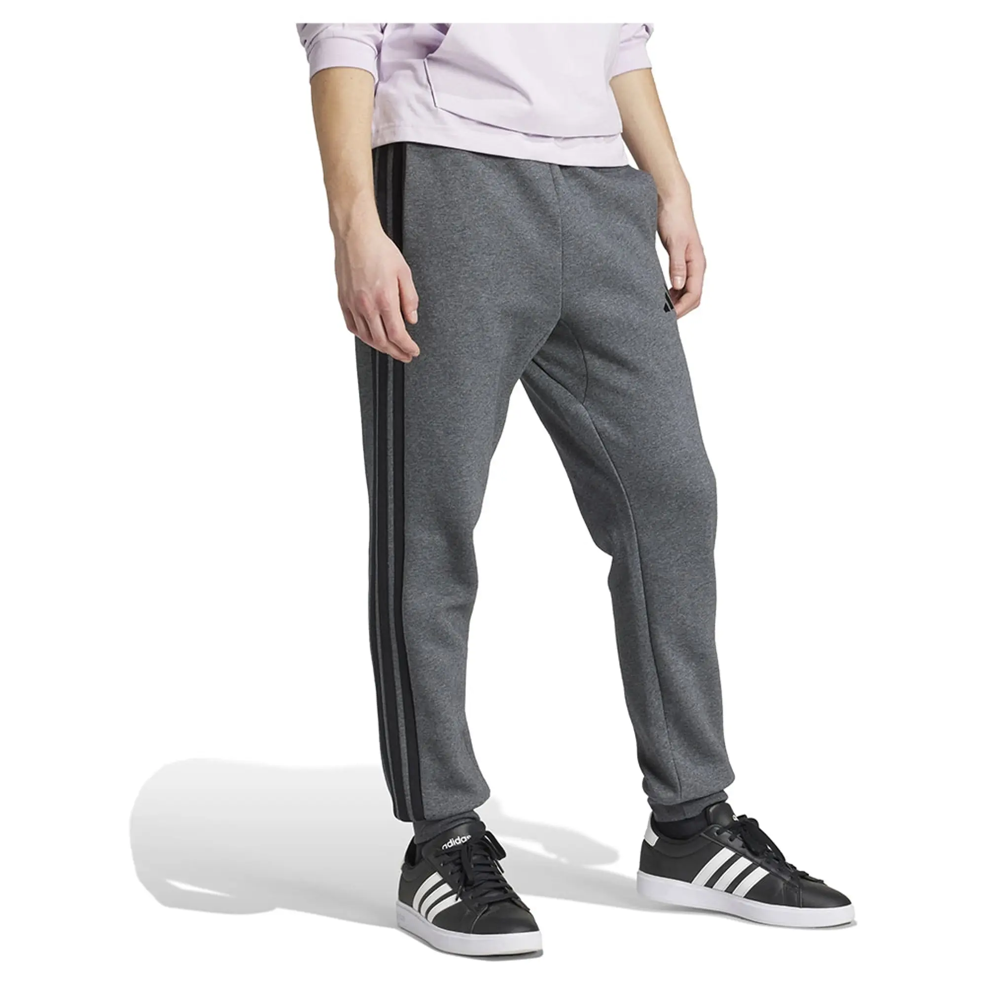 Adidas Essentials 3 Stripes Fleece Joggers