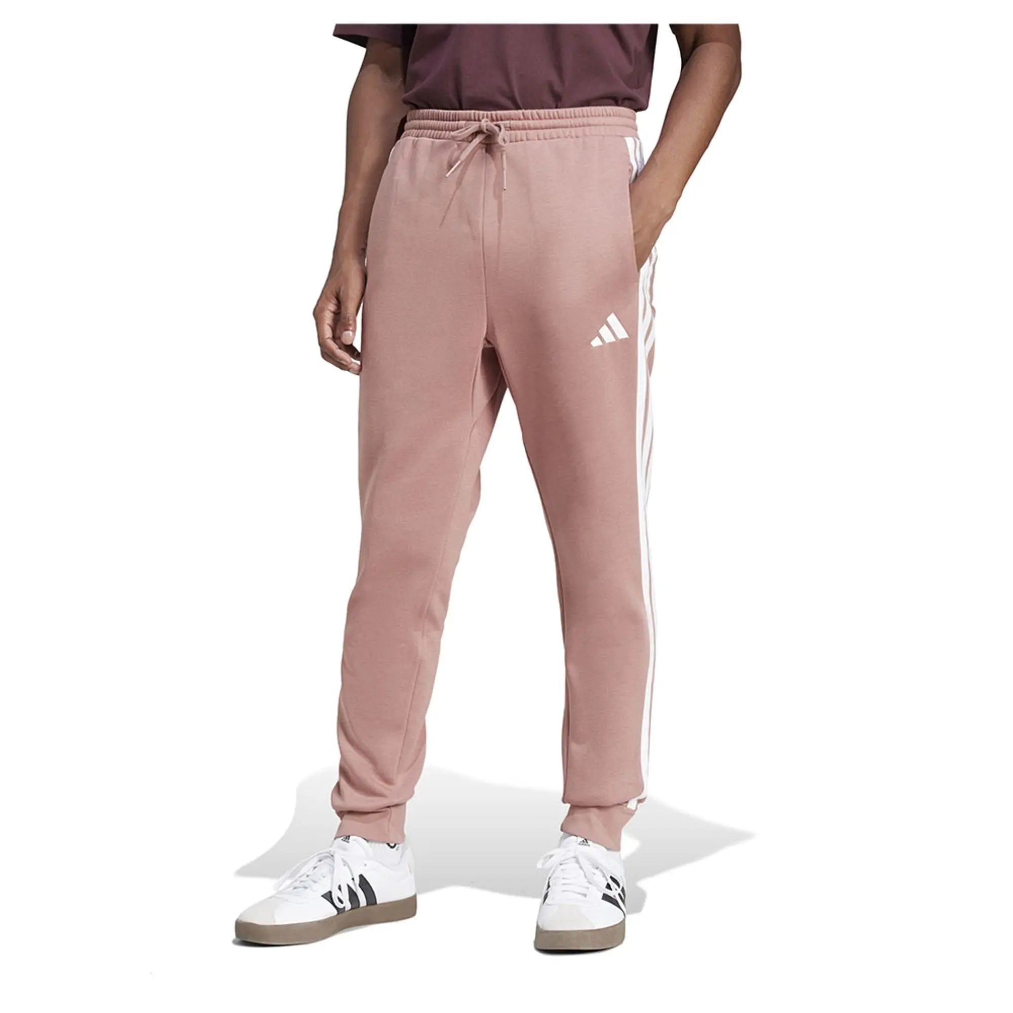 Adidas Essentials 3 Stripes Fleece Joggers