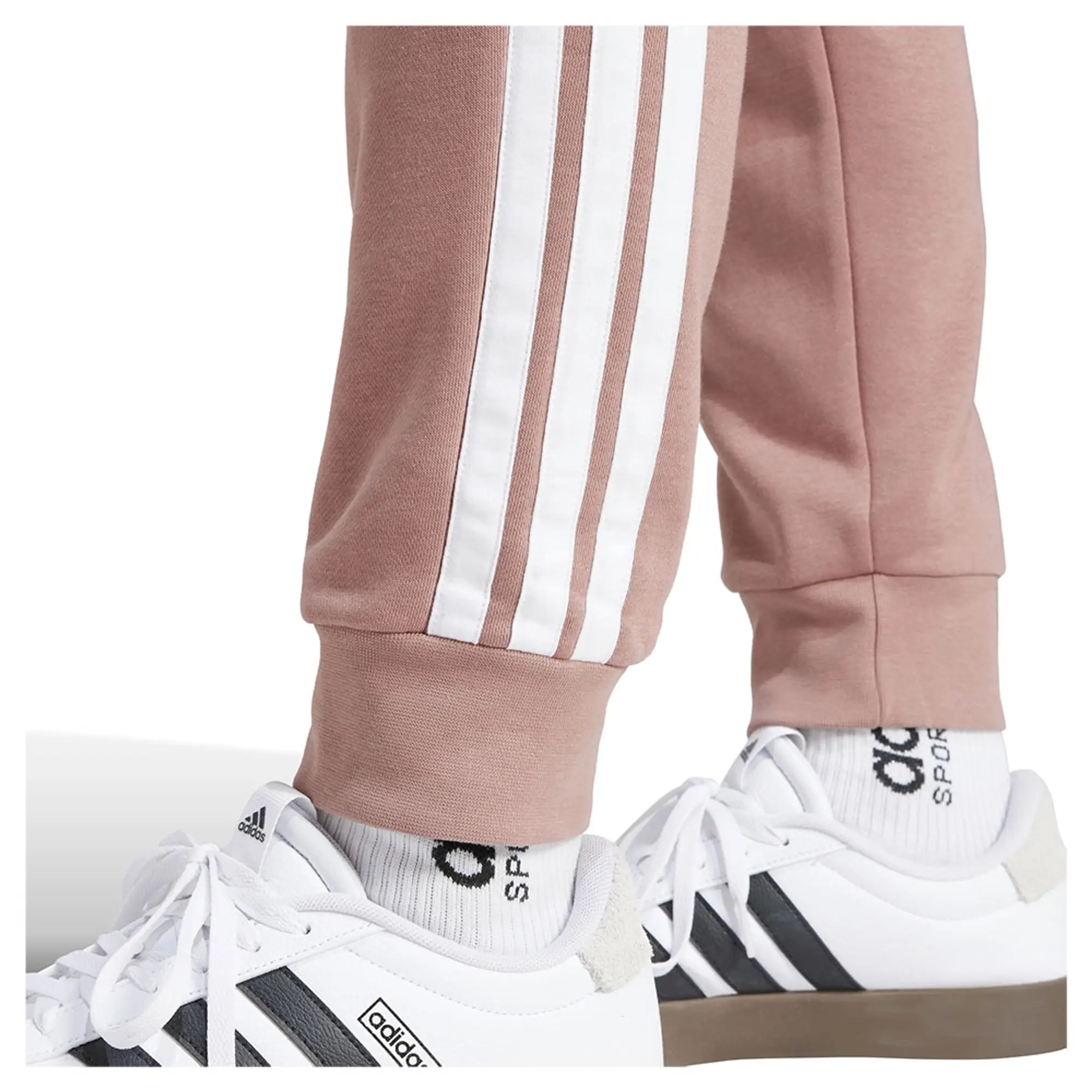 Adidas Essentials 3 Stripes Fleece Joggers