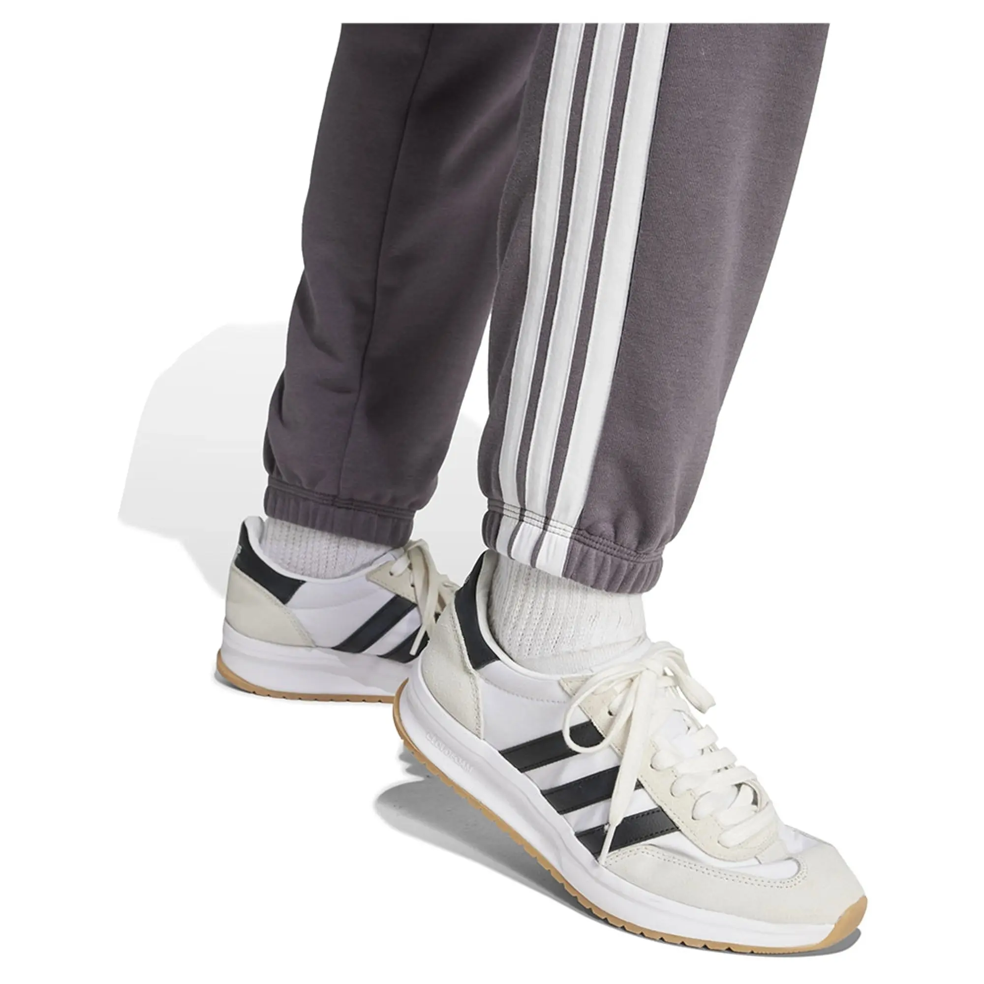 Adidas Essentials 3 Stripes French Terry Cuffed Joggers