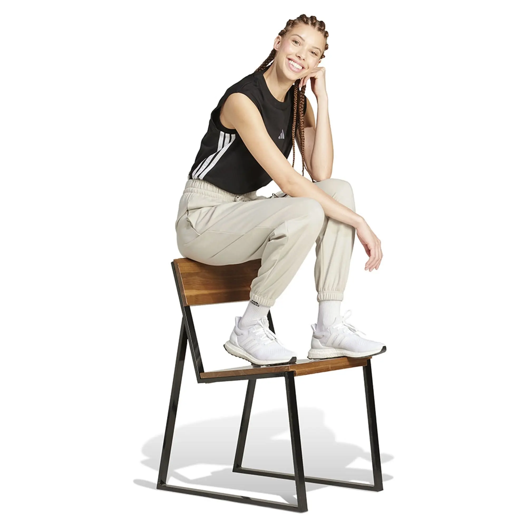 Adidas Essentials Small Logo French Terry Cuffed Joggers