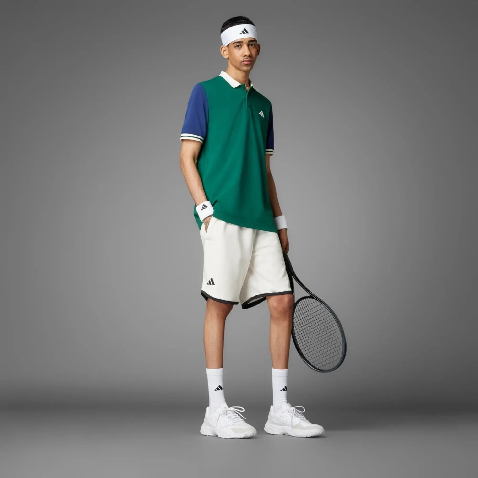 Adidas Performance Adidas Heritage Tennis Shorts In Chalk White