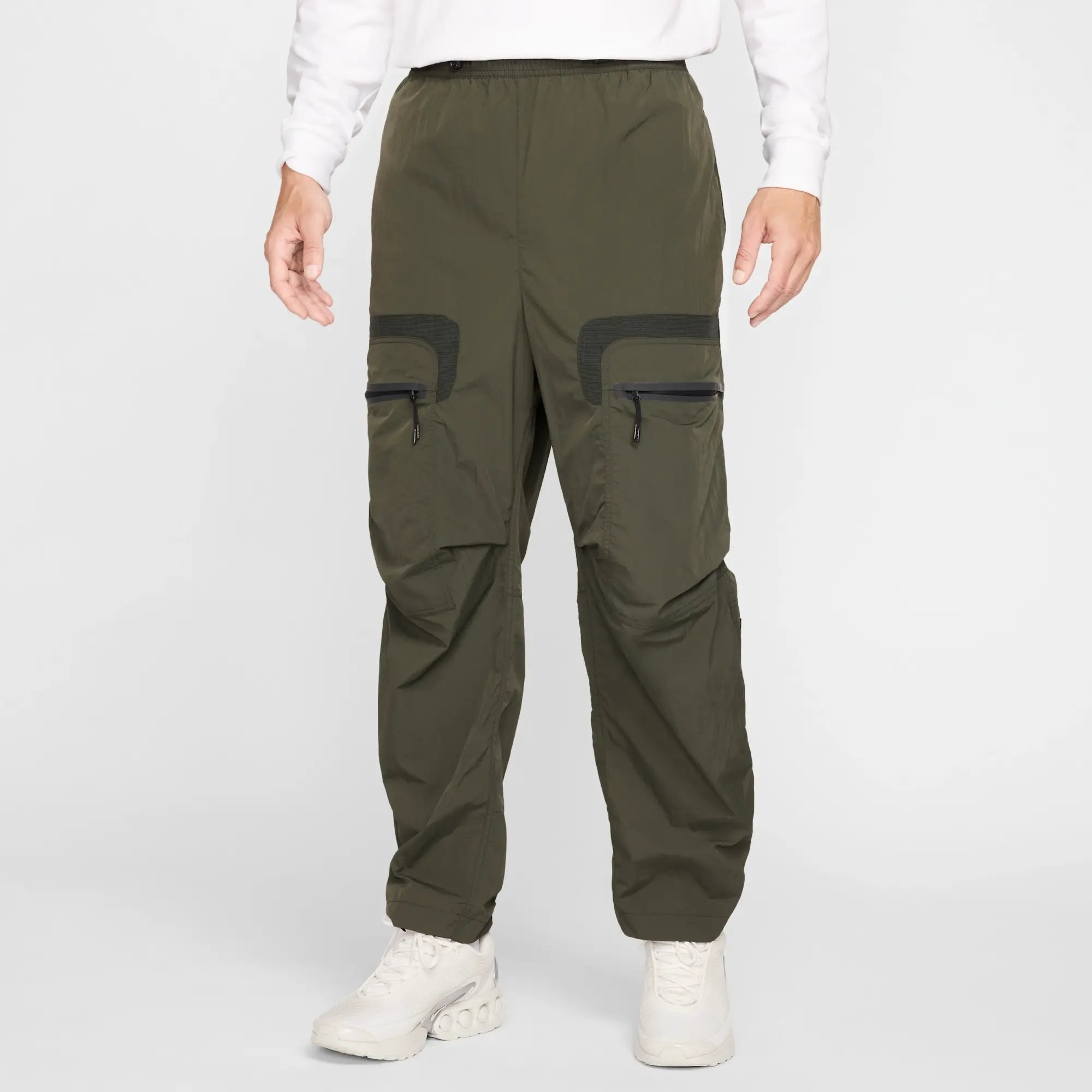 Nike Tech Men's Woven Cargo Trousers - Green - Nylon