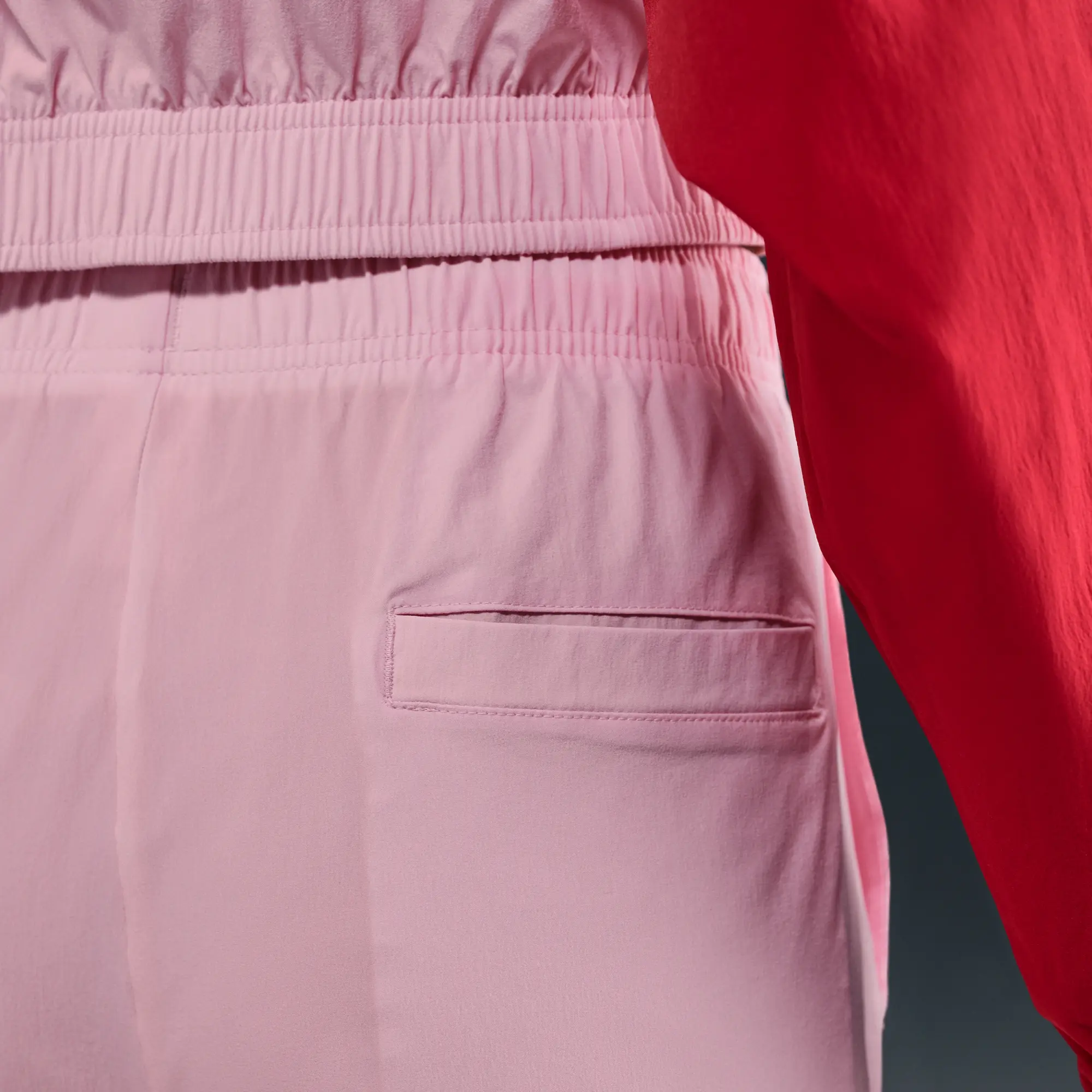 Nike Sportswear Women's Woven Trousers - Pink - Nylon/Elastane