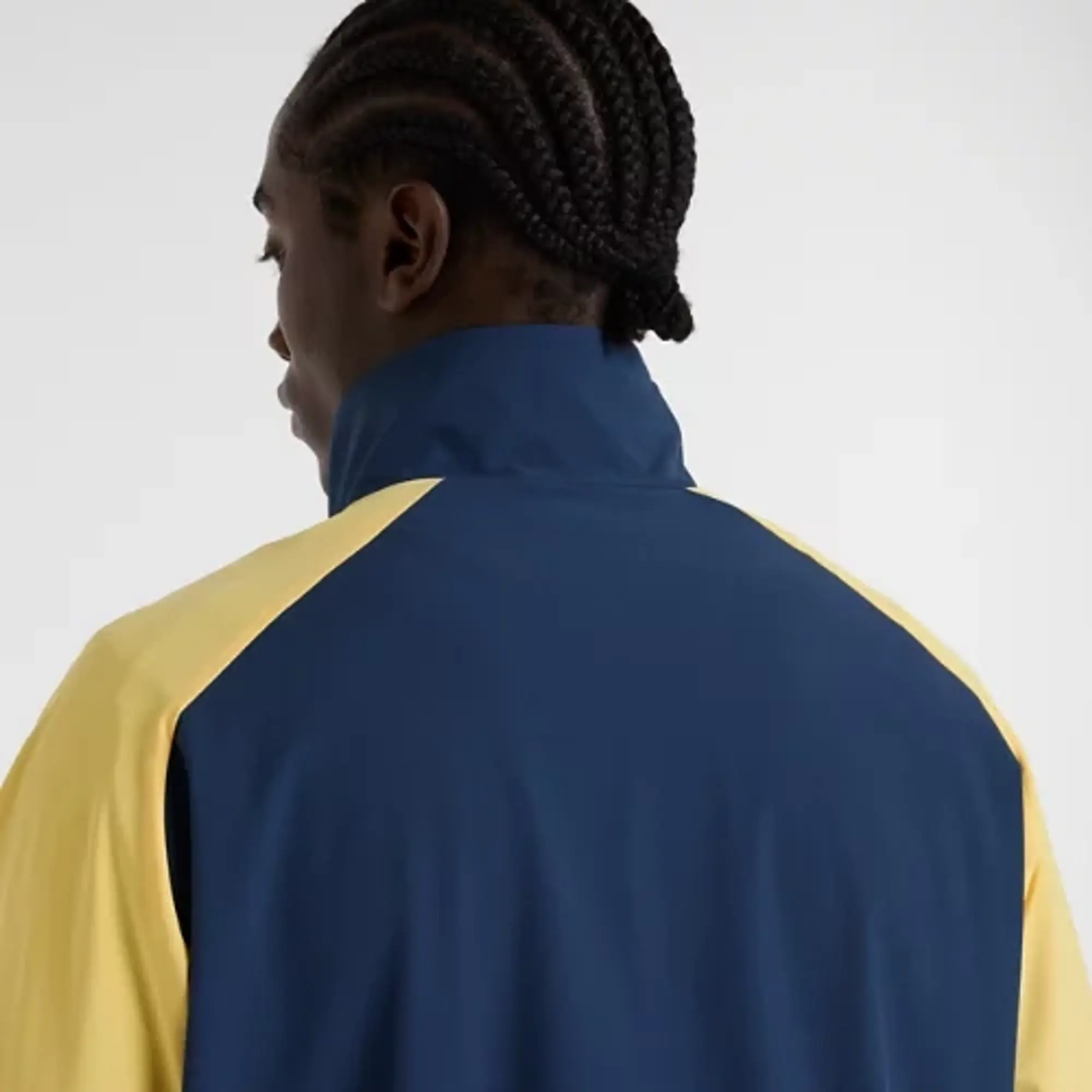 New Balance Men's In Game Woven Track Jacket in Blue Polywoven