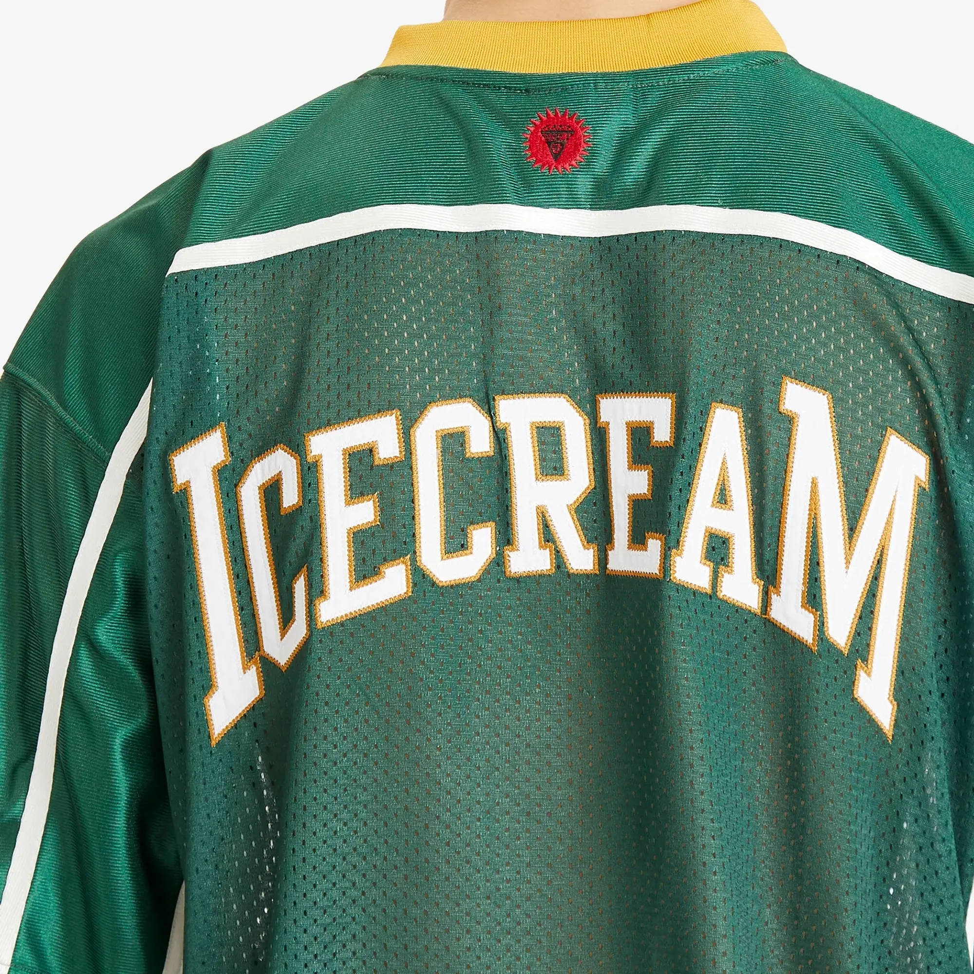 ICECREAM Men's Cherry Applique Football Top Green