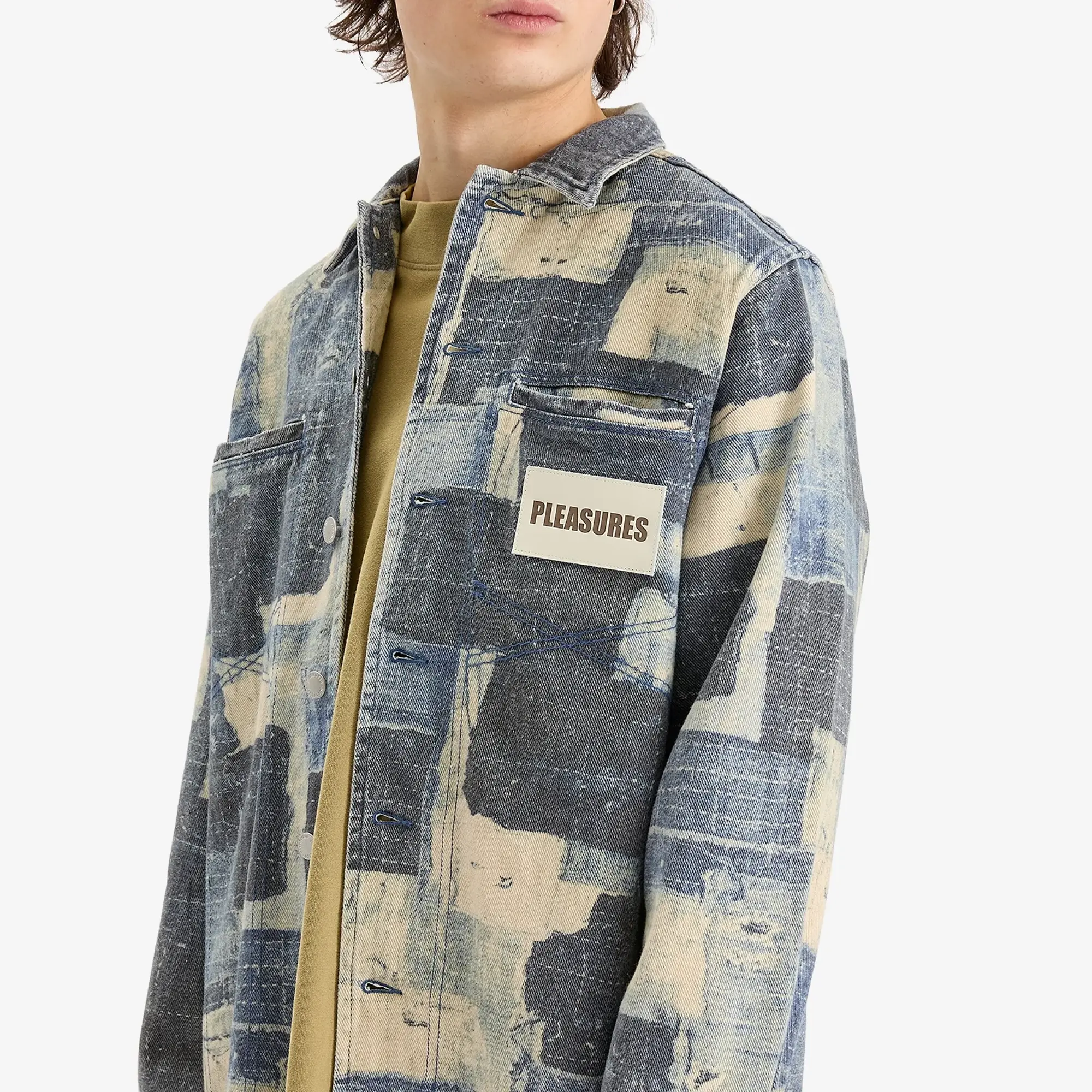 Pleasures Men's Boro Work Jacket Indigo