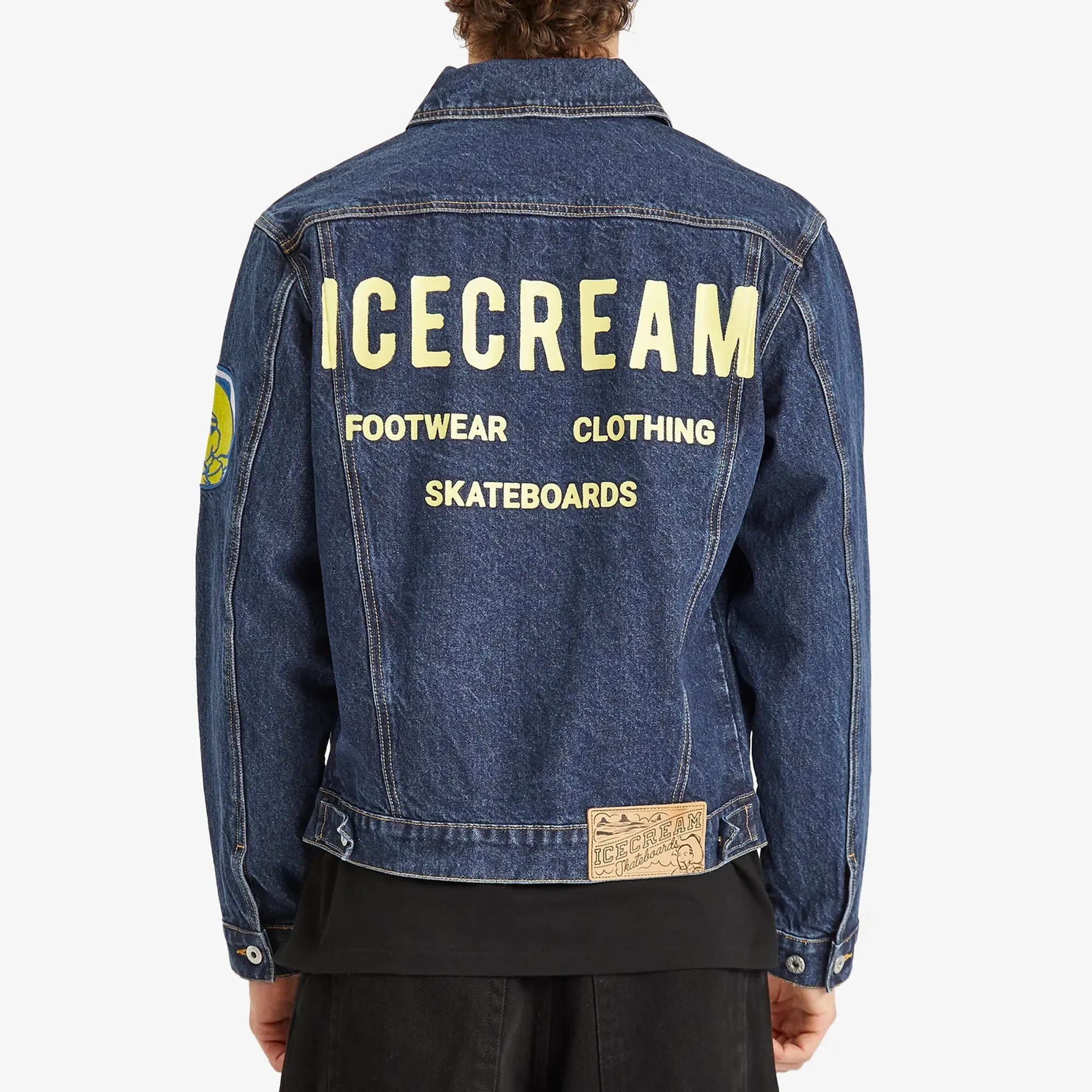 ICECREAM Men's ICECREAM Men's Cowboy Denim Trucker Jacket Indigo
