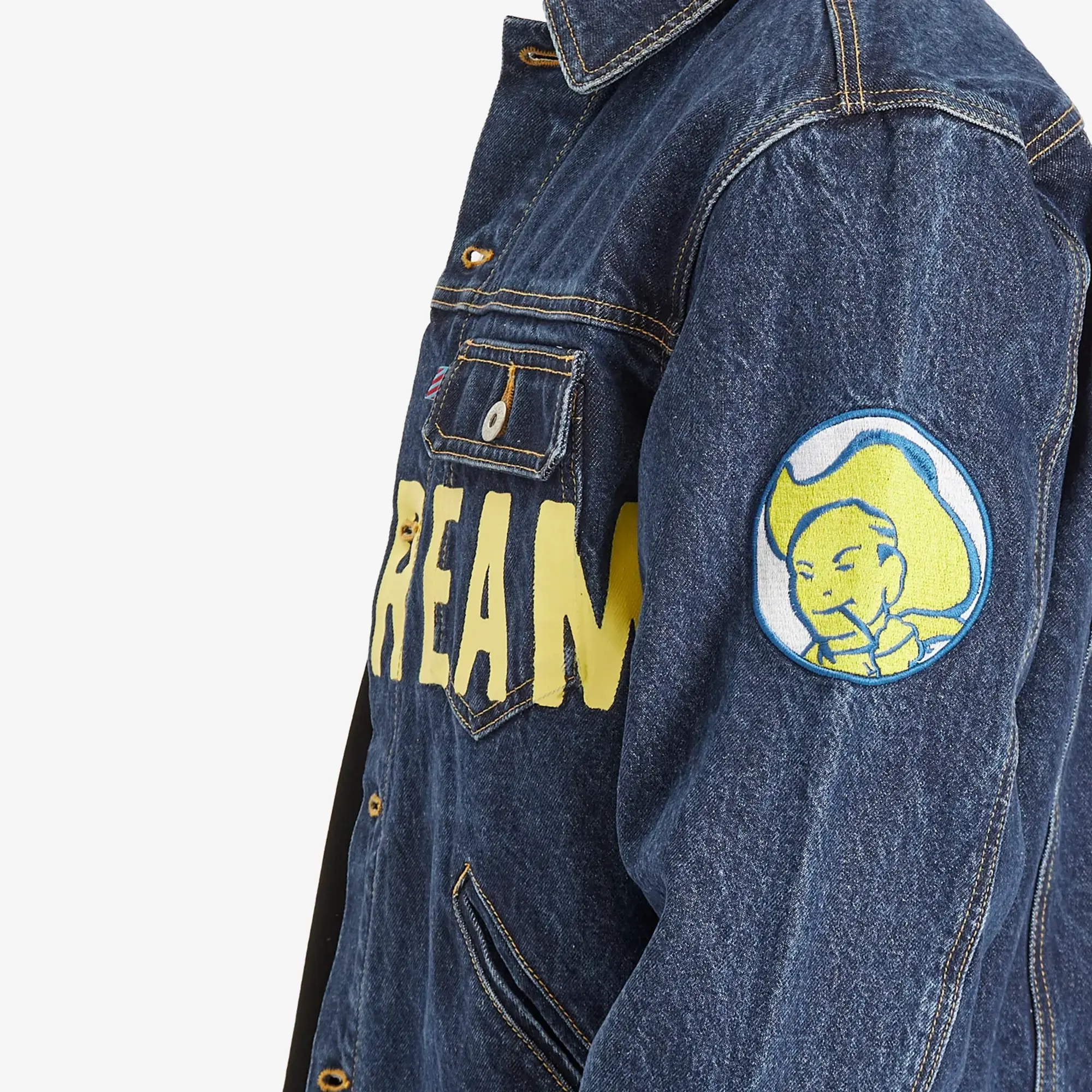 ICECREAM Men's ICECREAM Men's Cowboy Denim Trucker Jacket Indigo