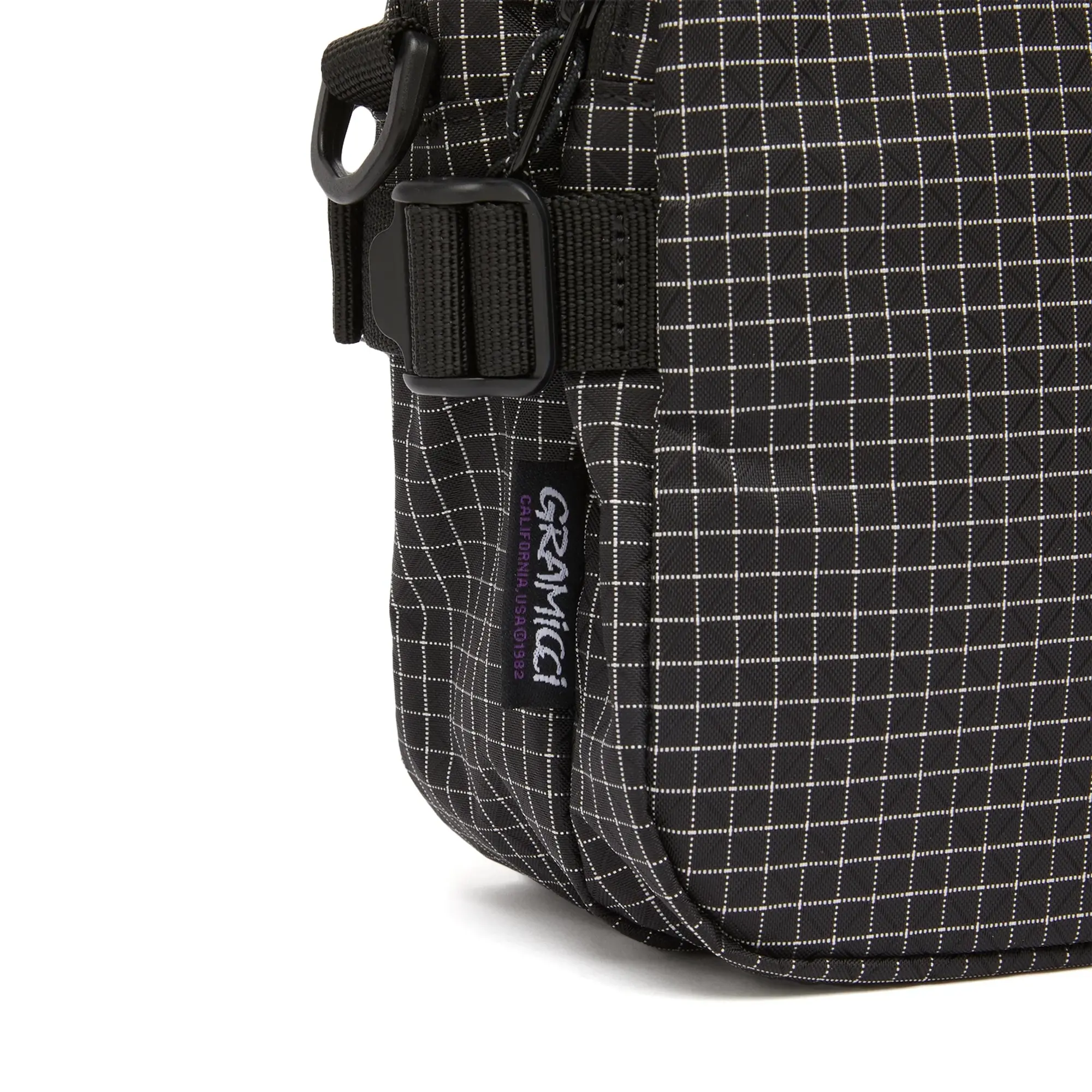 Gramicci Men's Ripstop Mini Shoulder Bag Rip-Stop Black