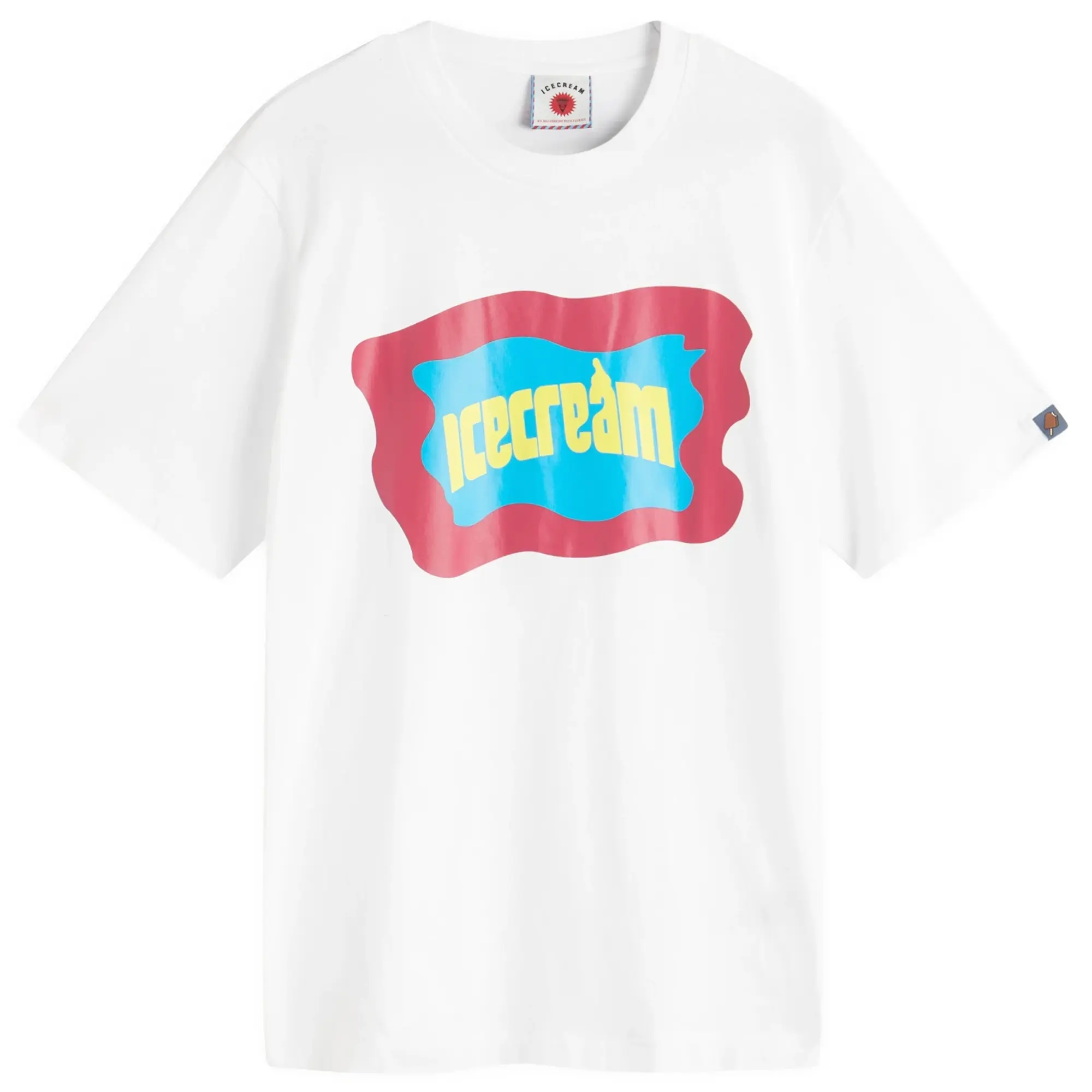 ICECREAM Block Logo T-Shirt, White