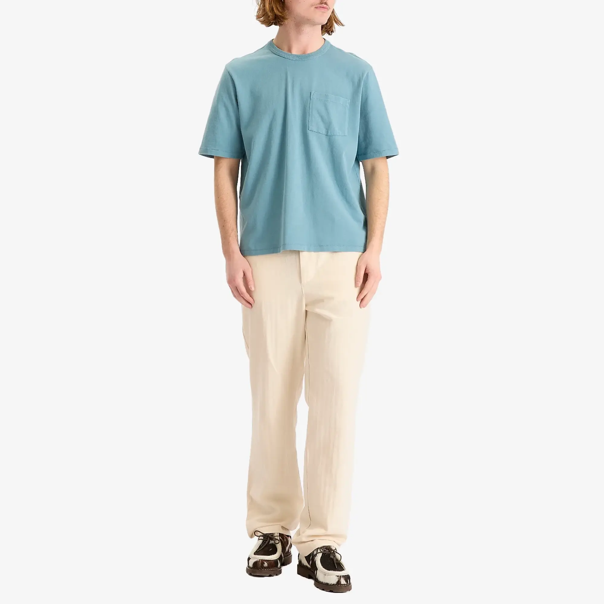 Corridor Men's Garment Dye T-Shirt Aegean Blue