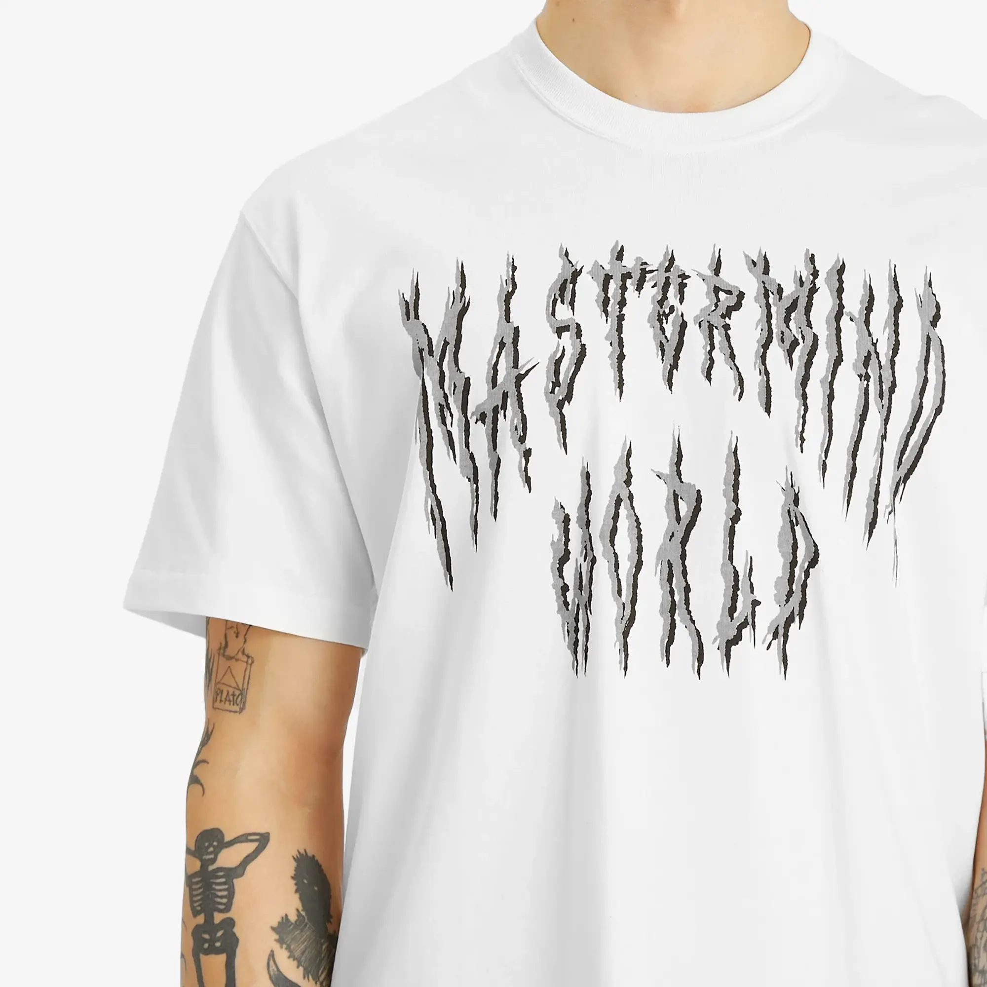 MASTERMIND WORLD Men's Death Metal T-Shirt White