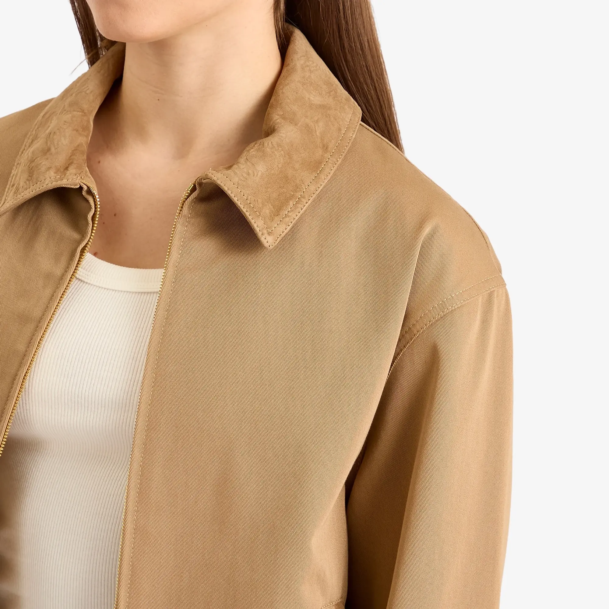 AMIRI Women's Quad Work Jacket Camel