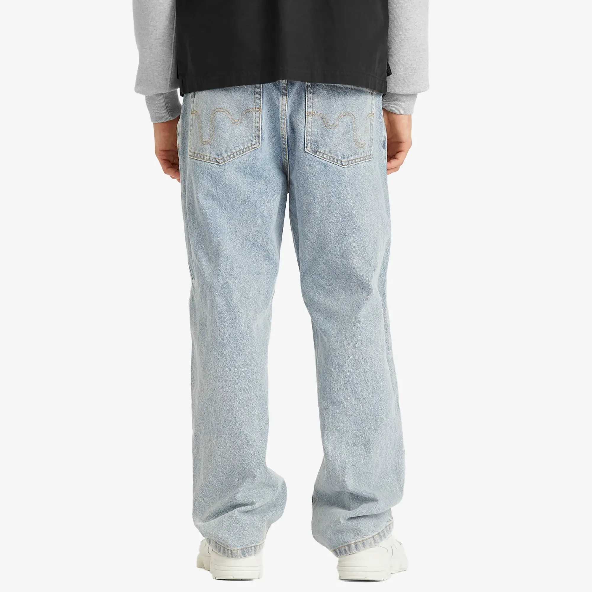 ICECREAM Men's Running Dog Double Scoop Denim Pant Light Wash Blue