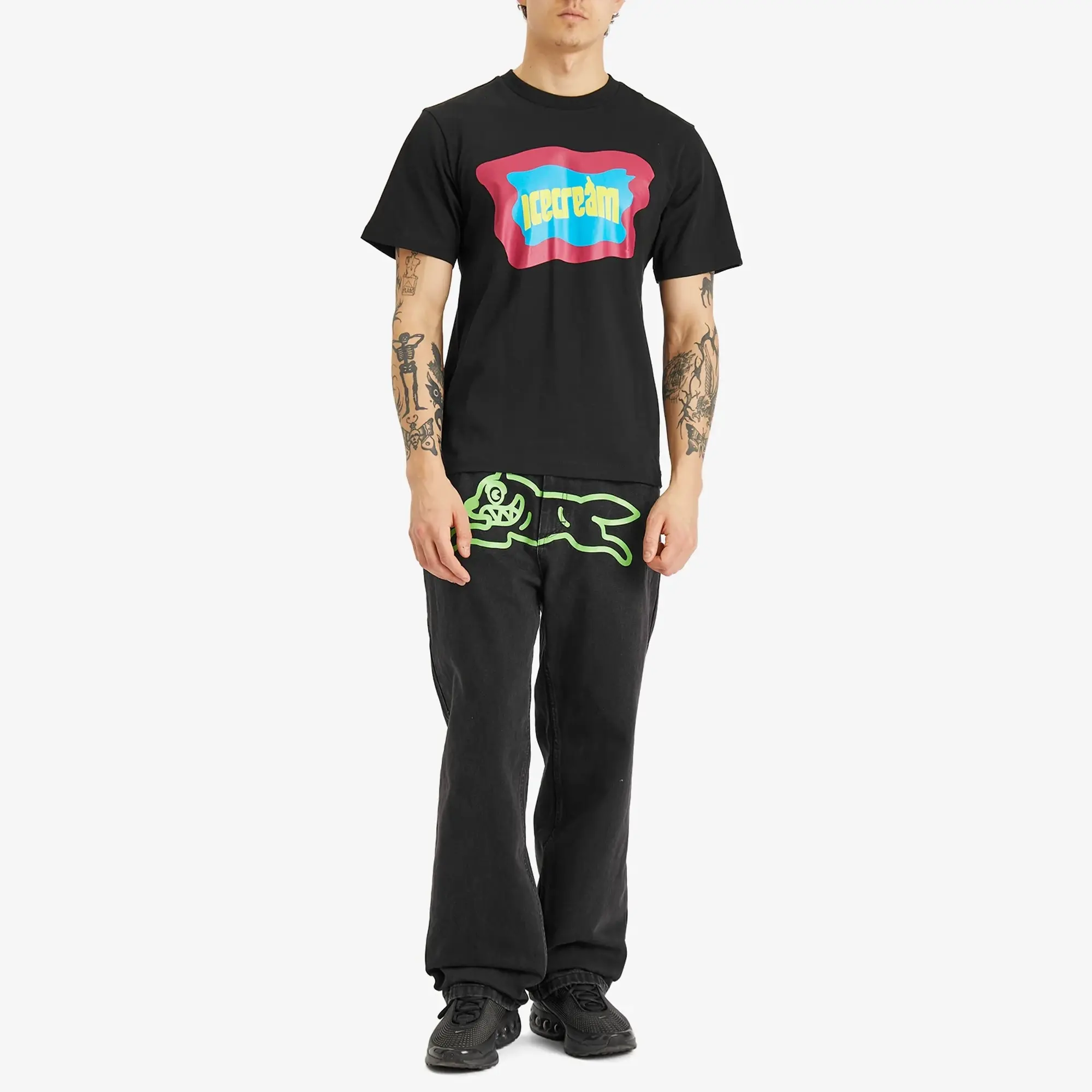 ICECREAM Block Logo T-Shirt, Black