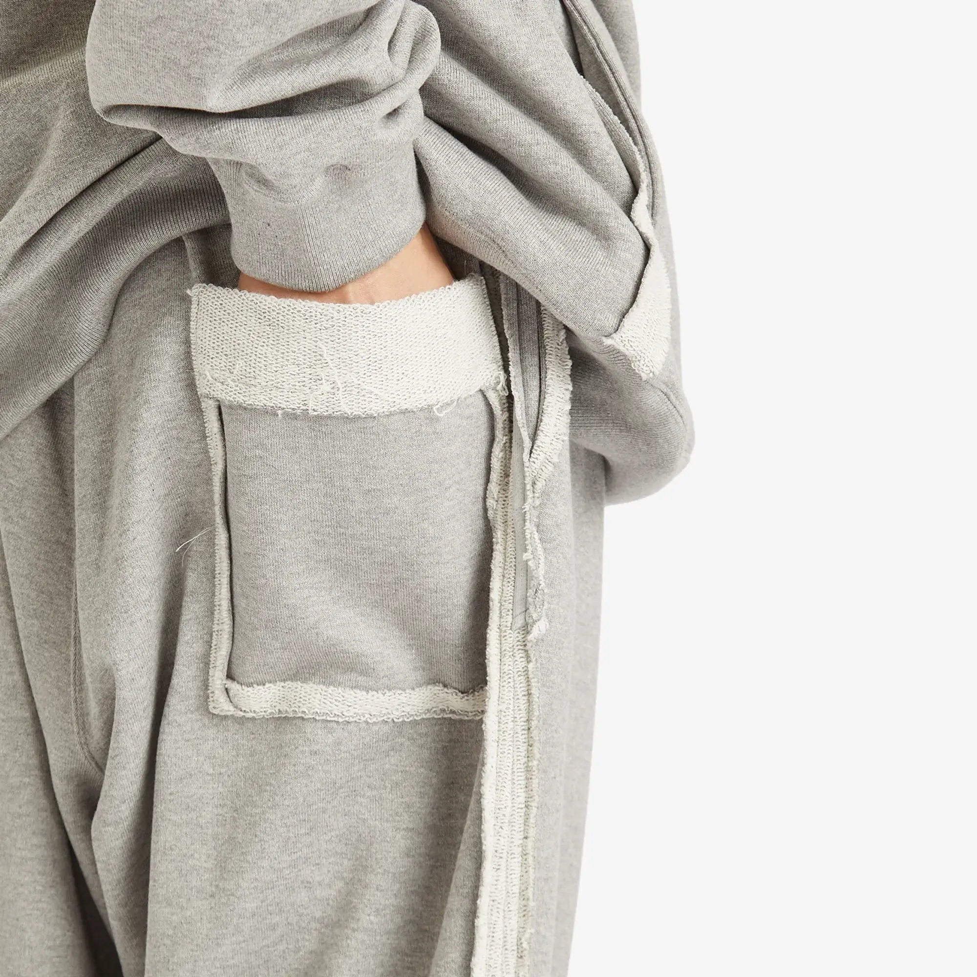 MASTERMIND WORLD Men's Cut-Off Sweat Pants Top Grey